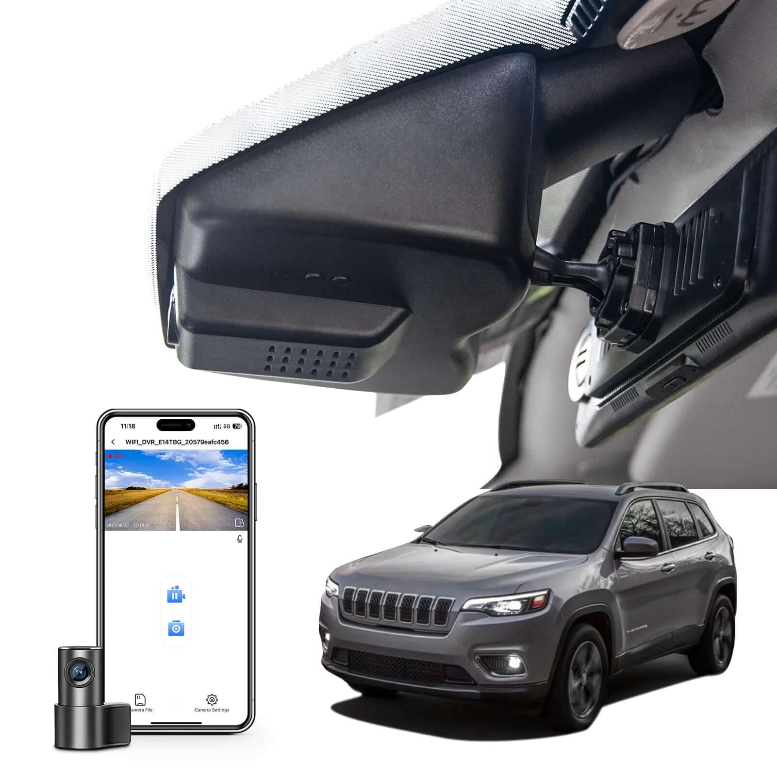 jeep grand cherokee dual dash cam 