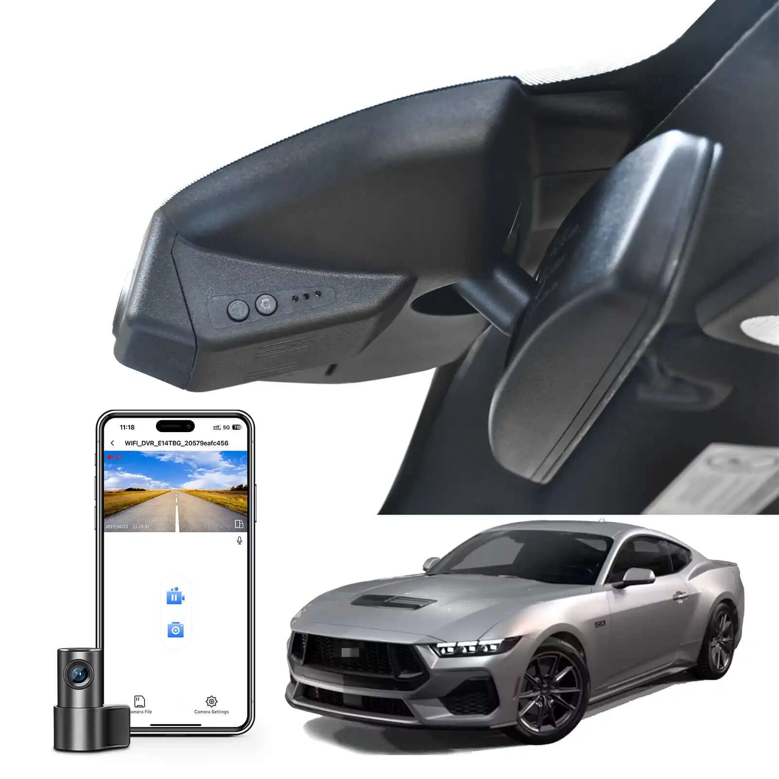 Ford Mustang dash cam 