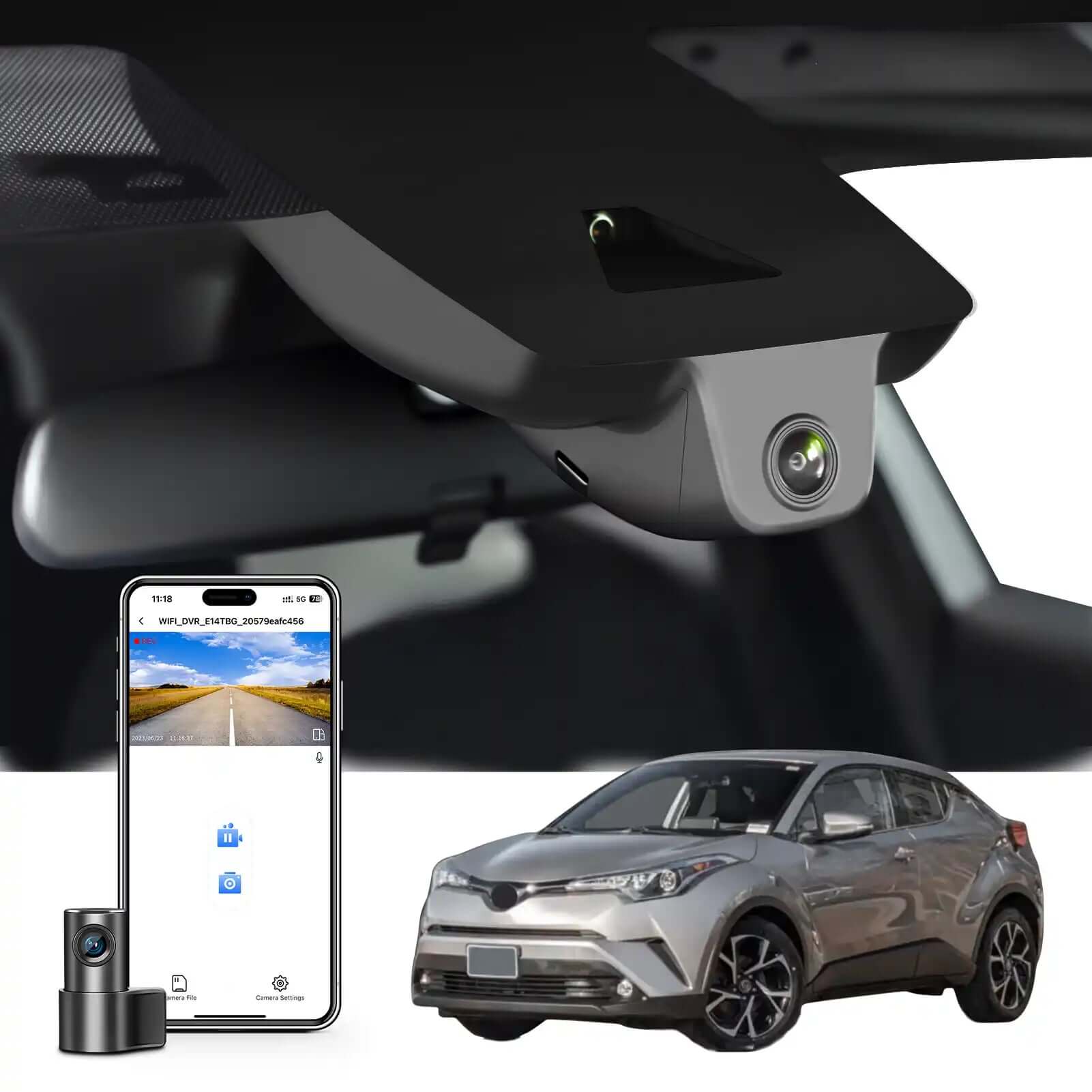 Toyota C-HR model-B double dash cam 