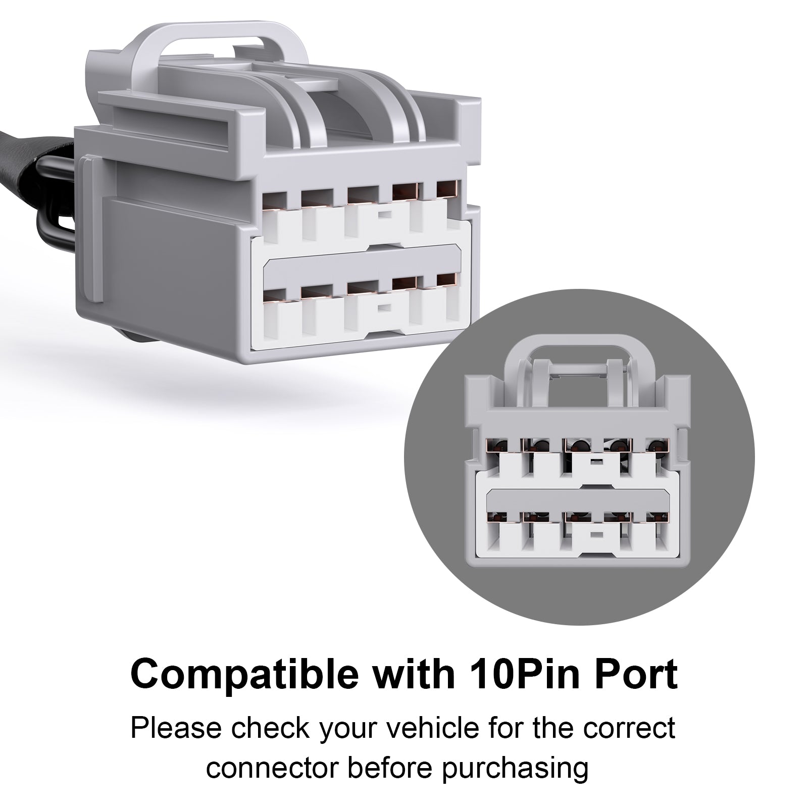 Mangoal Dash Cam Power Adapter for Mazda with 10-Pin sunroof Plug (Model B) – Hidden Cable Kit for GPS Radar Mirror Camera, Plug & Play Fits All Mazda Models with sunroof