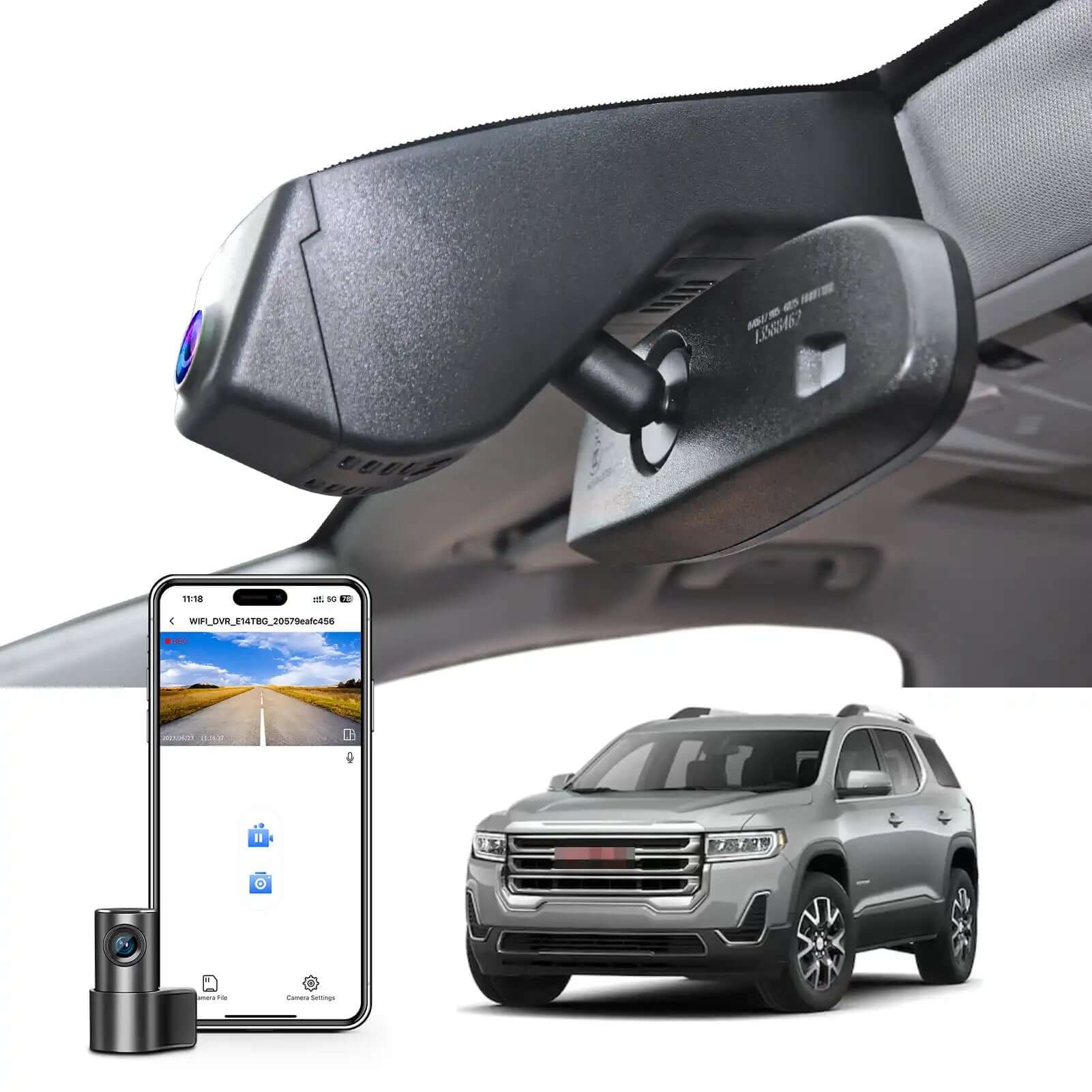 GMC Acadia dash cam