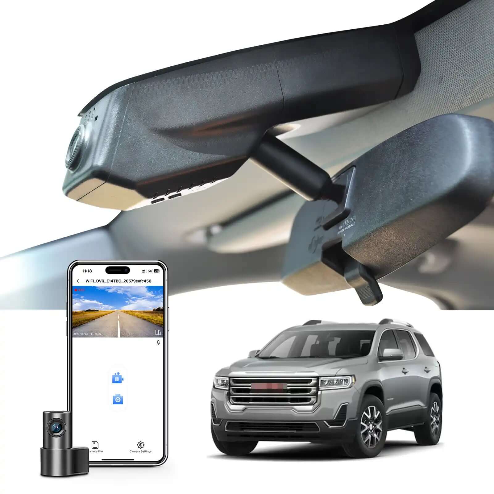 GMC Acadia dash cam