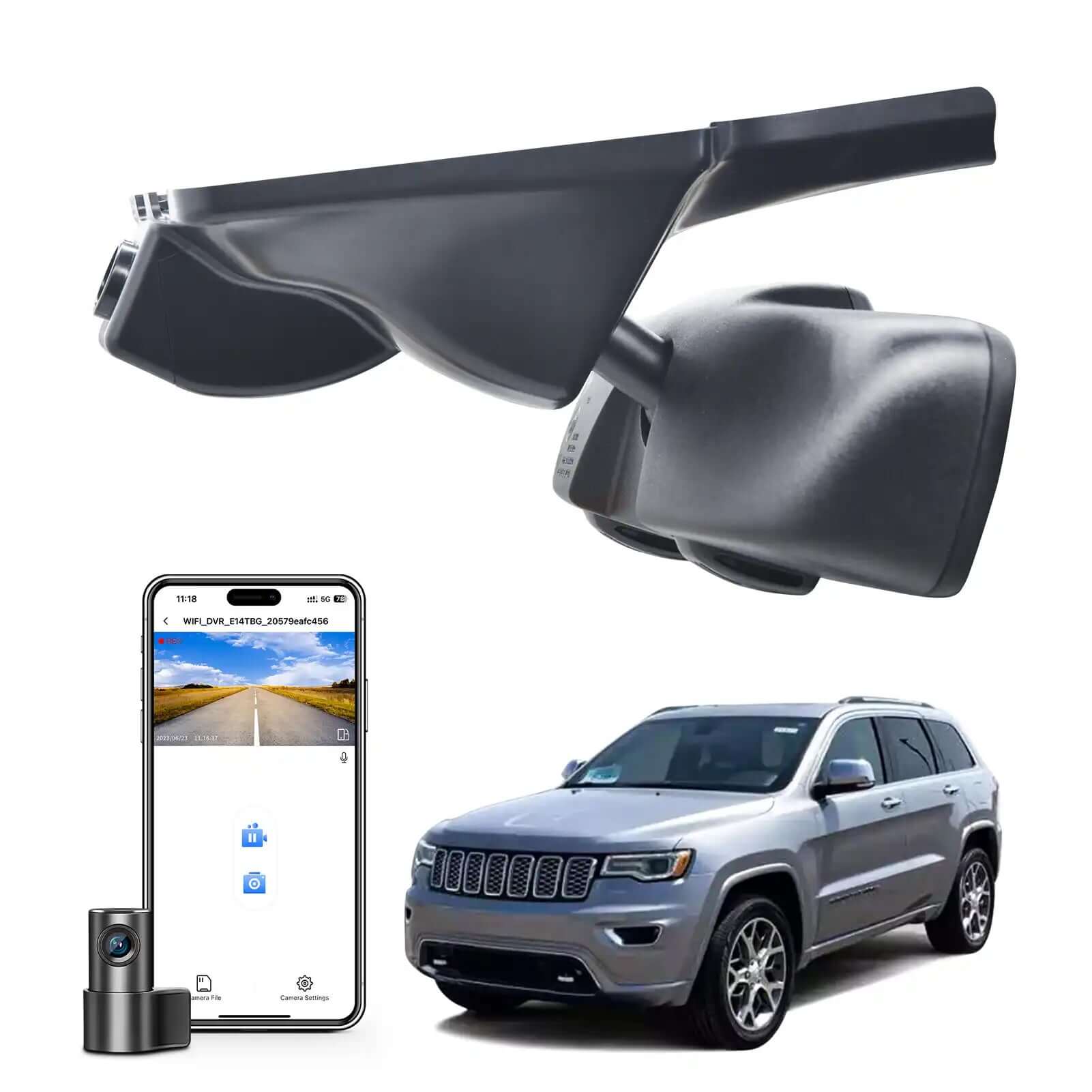 Jeep Grand Cherokee dash cam