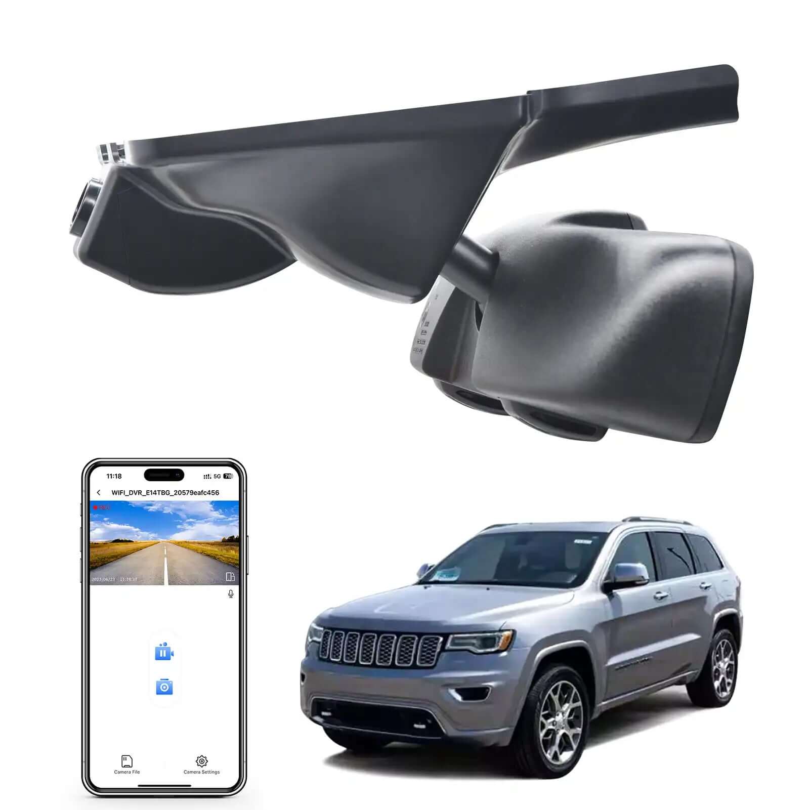Jeep Grand Cherokee dash cam