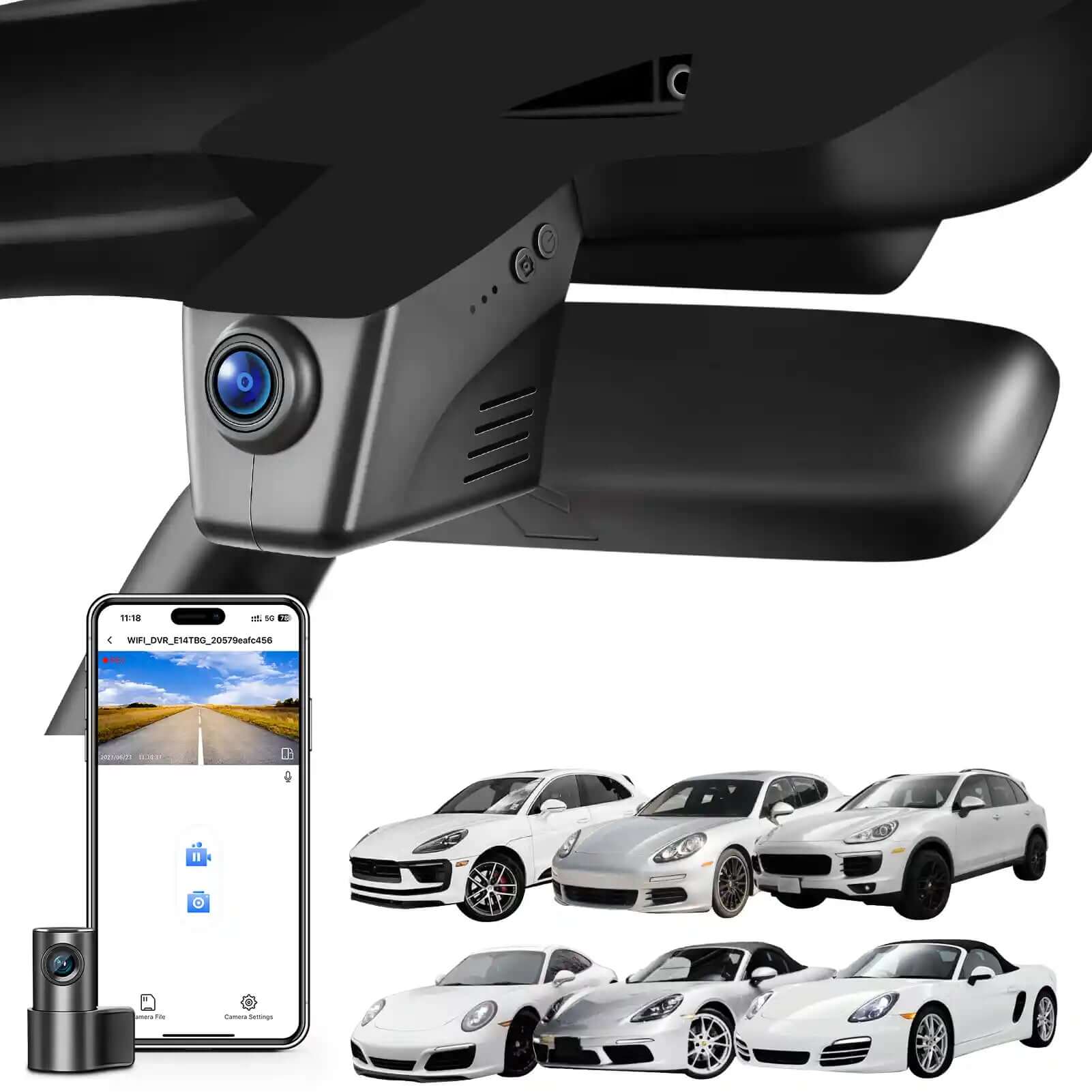 mangoal Porsche dash cameras 