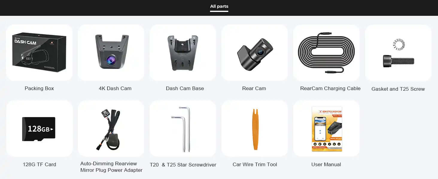 mangoal tech dash camera accessories 