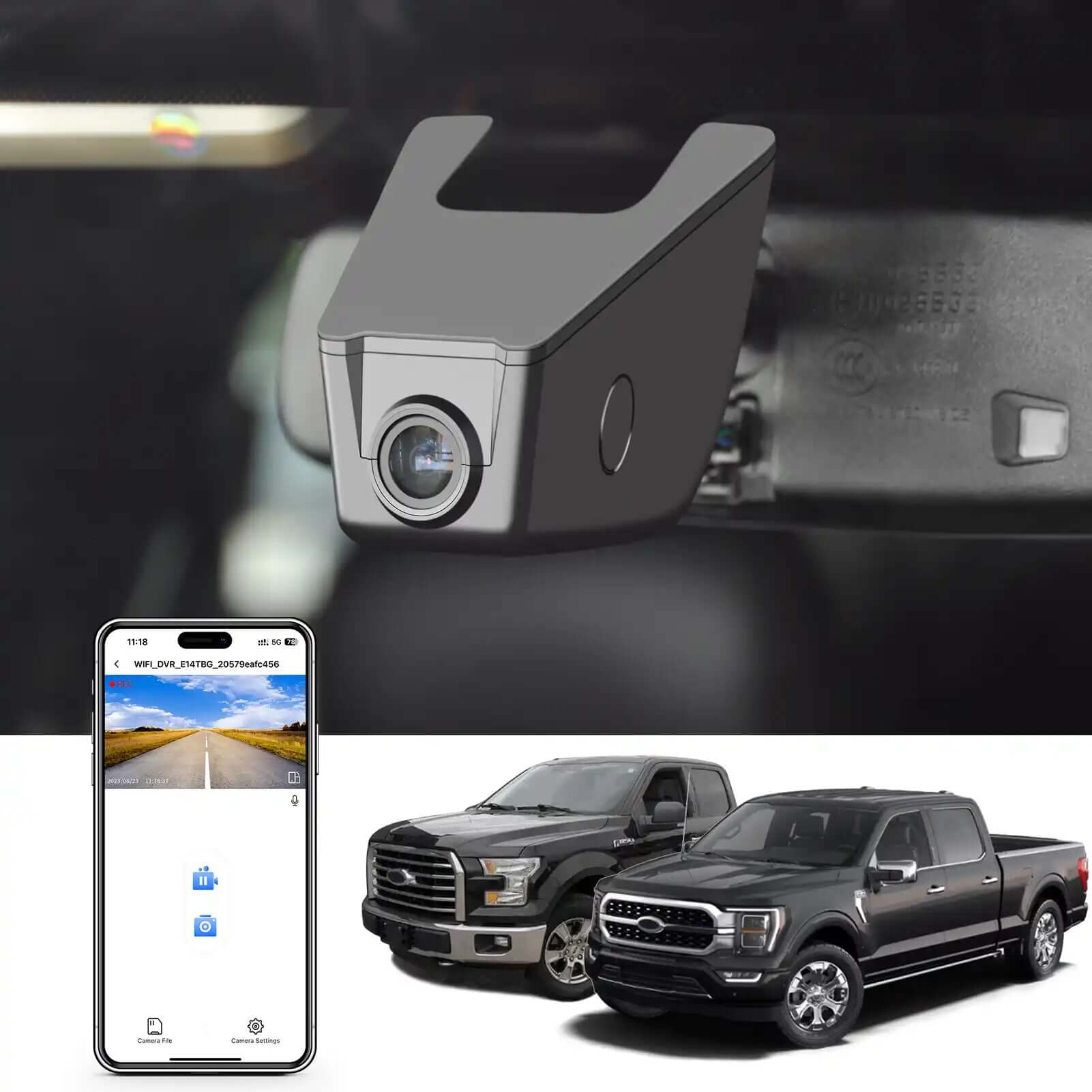 Ford F-series dash cam 