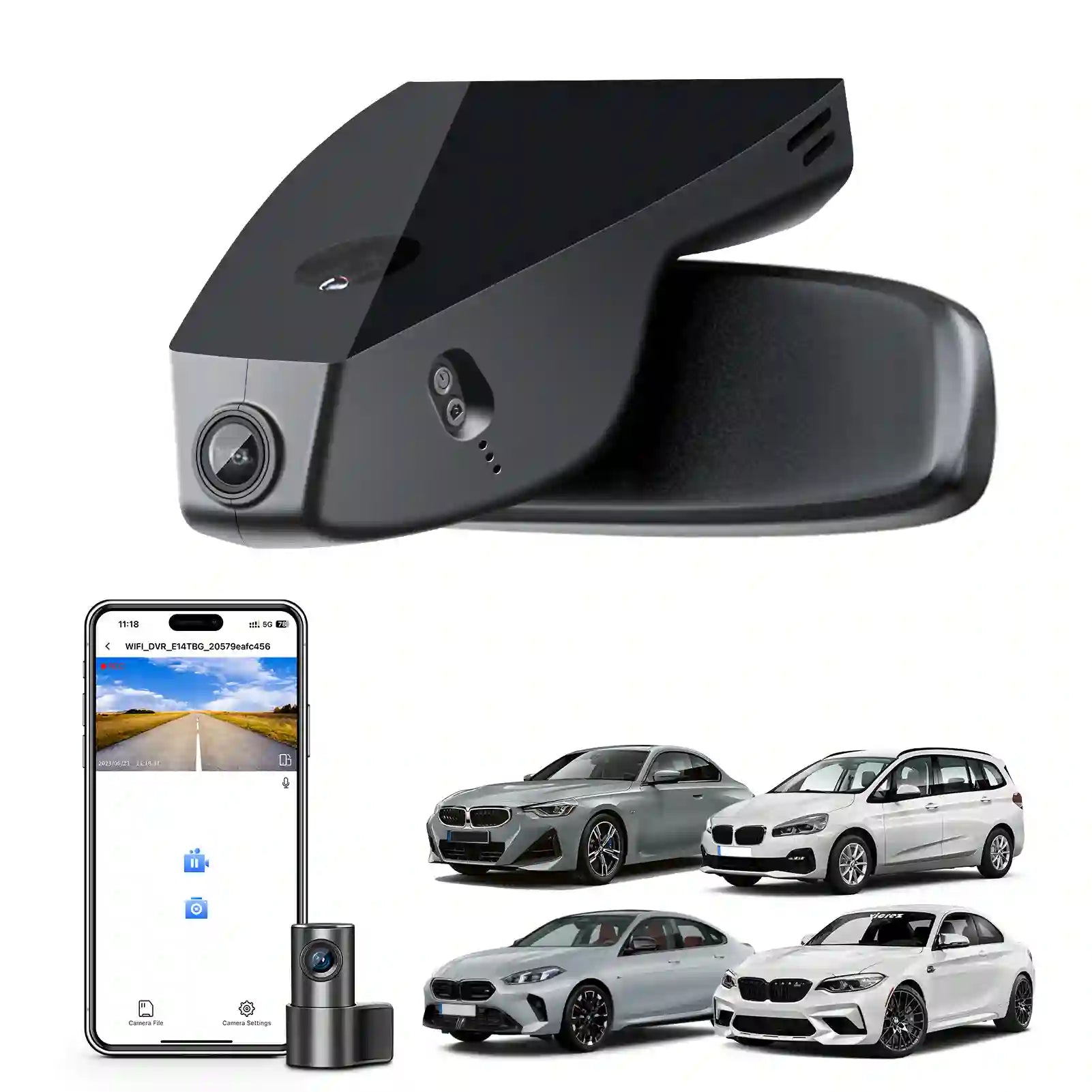 BMW 2-Series dual car camera 4k 