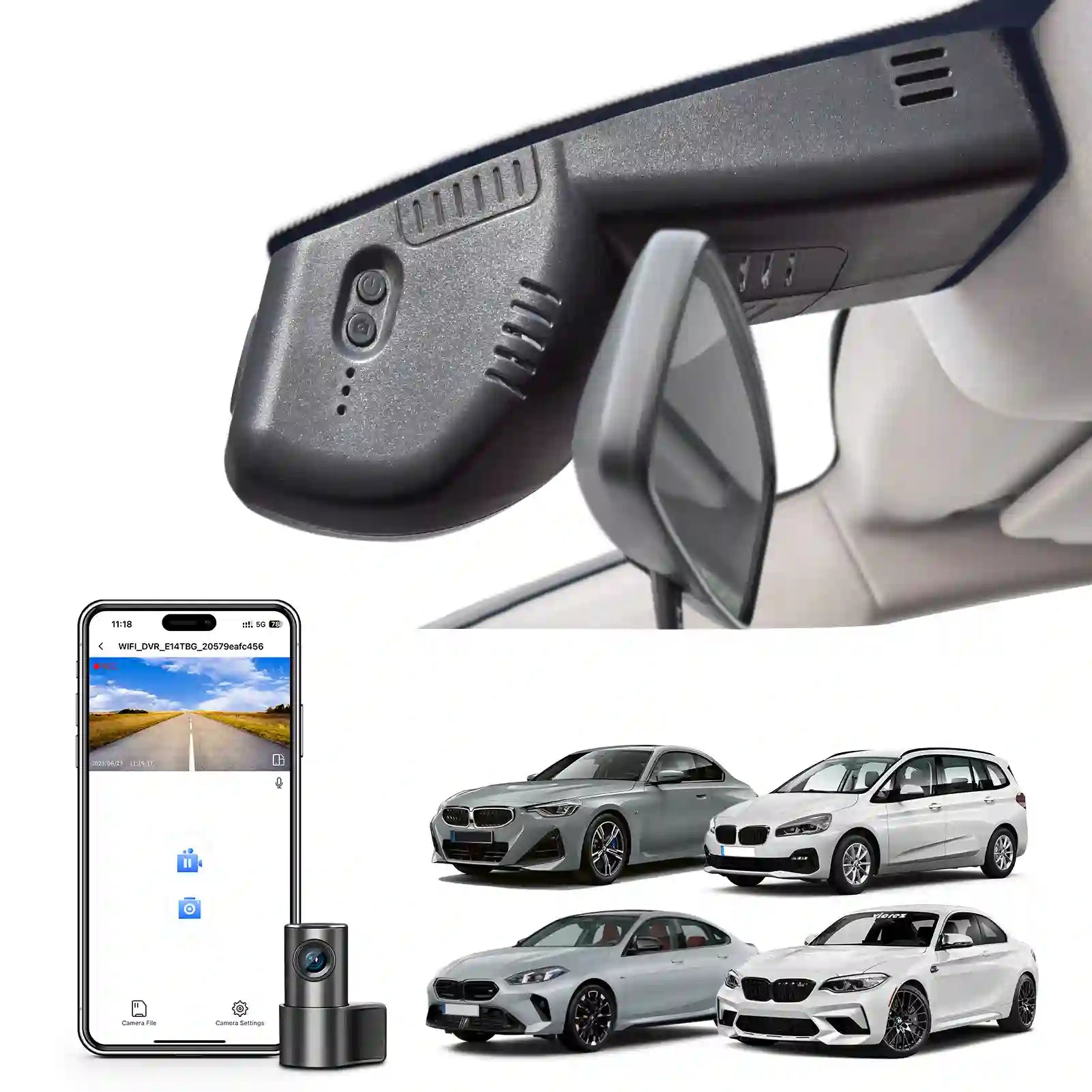BMW 2-Series 4k Dual Dash camera