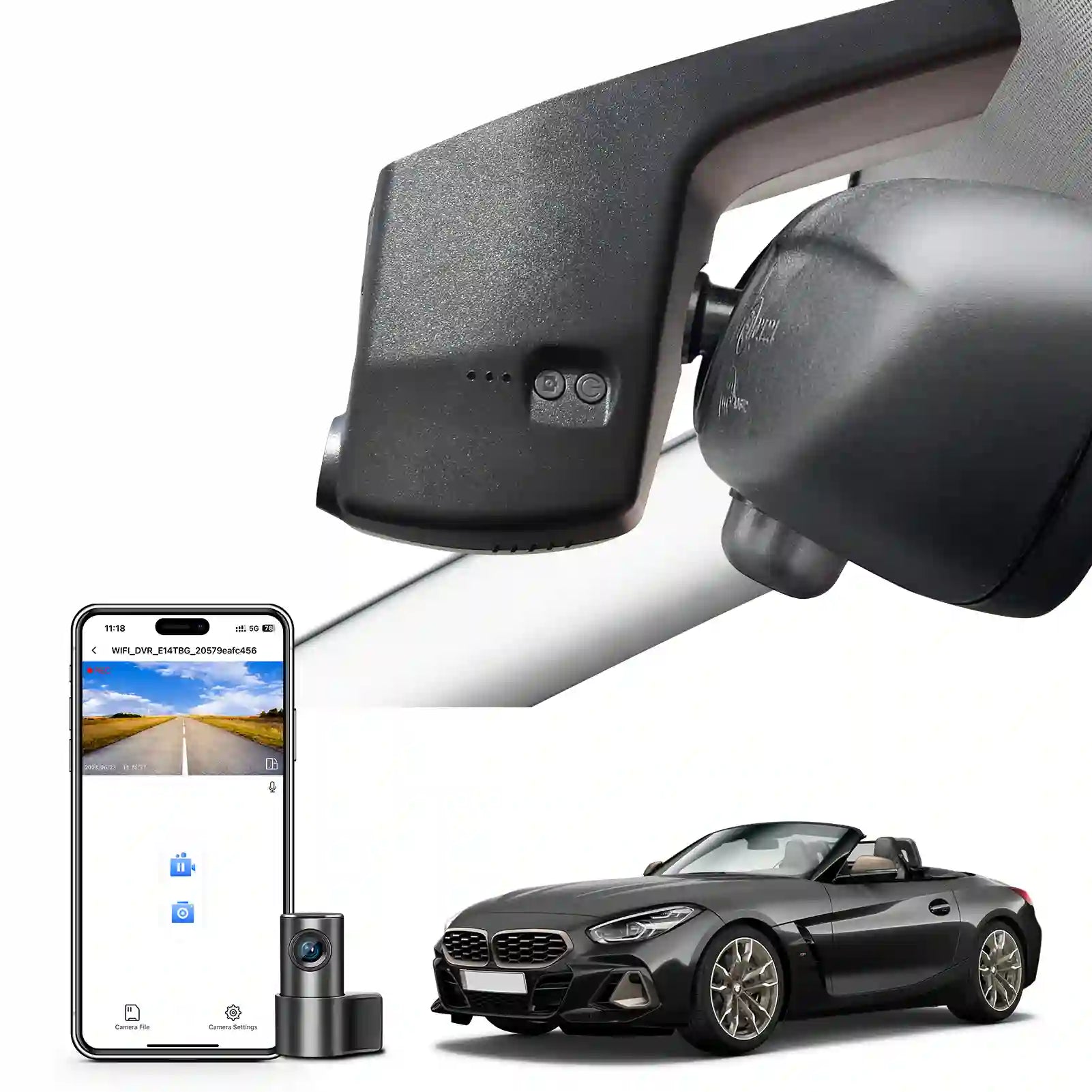 BMW Z4 4K dual dash camera 