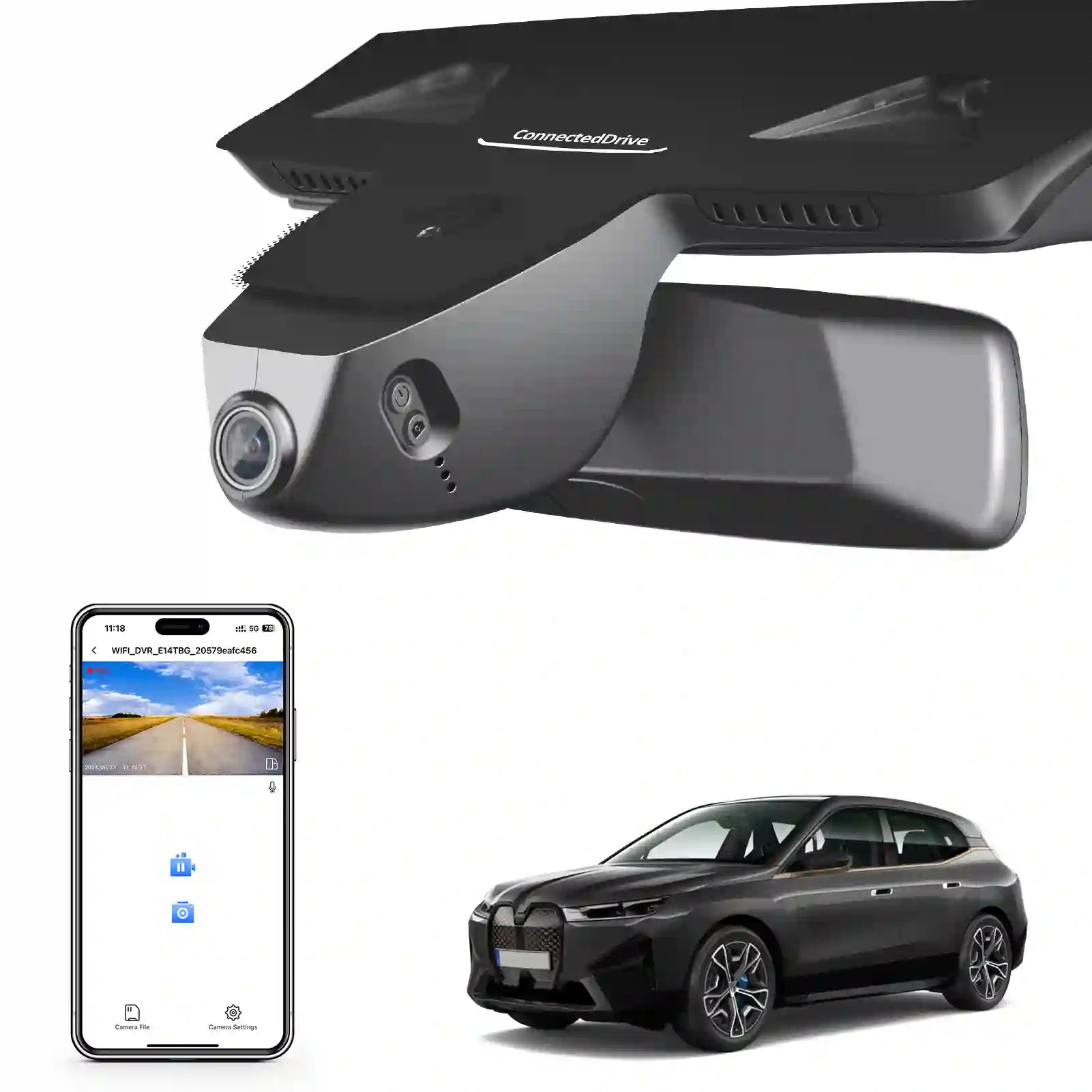 BMW iX dash  camera 