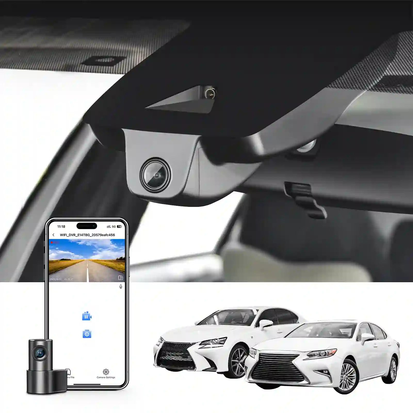 Lexus ES Model A Dual Dash camera 