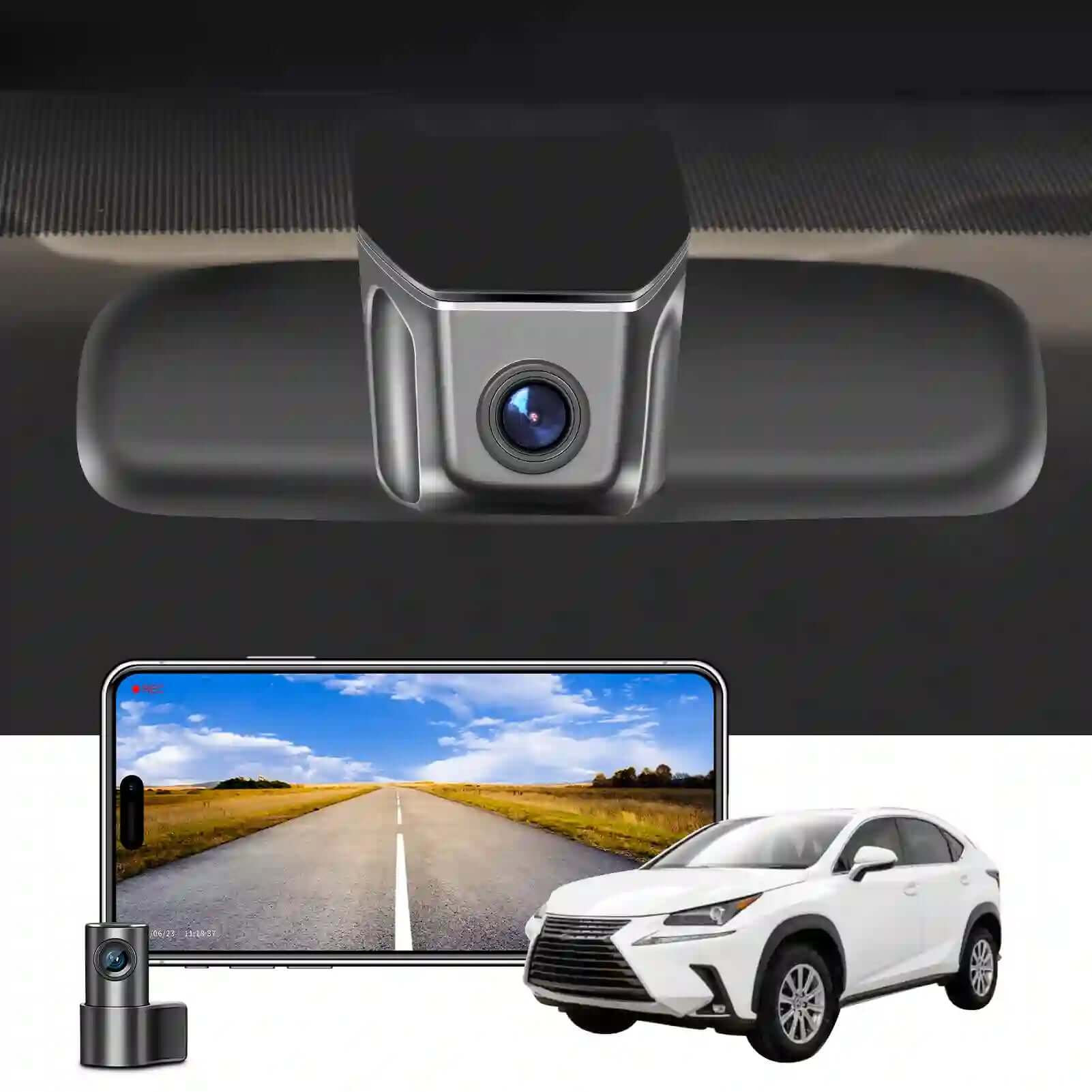Lexus nx model a dual dash cam 