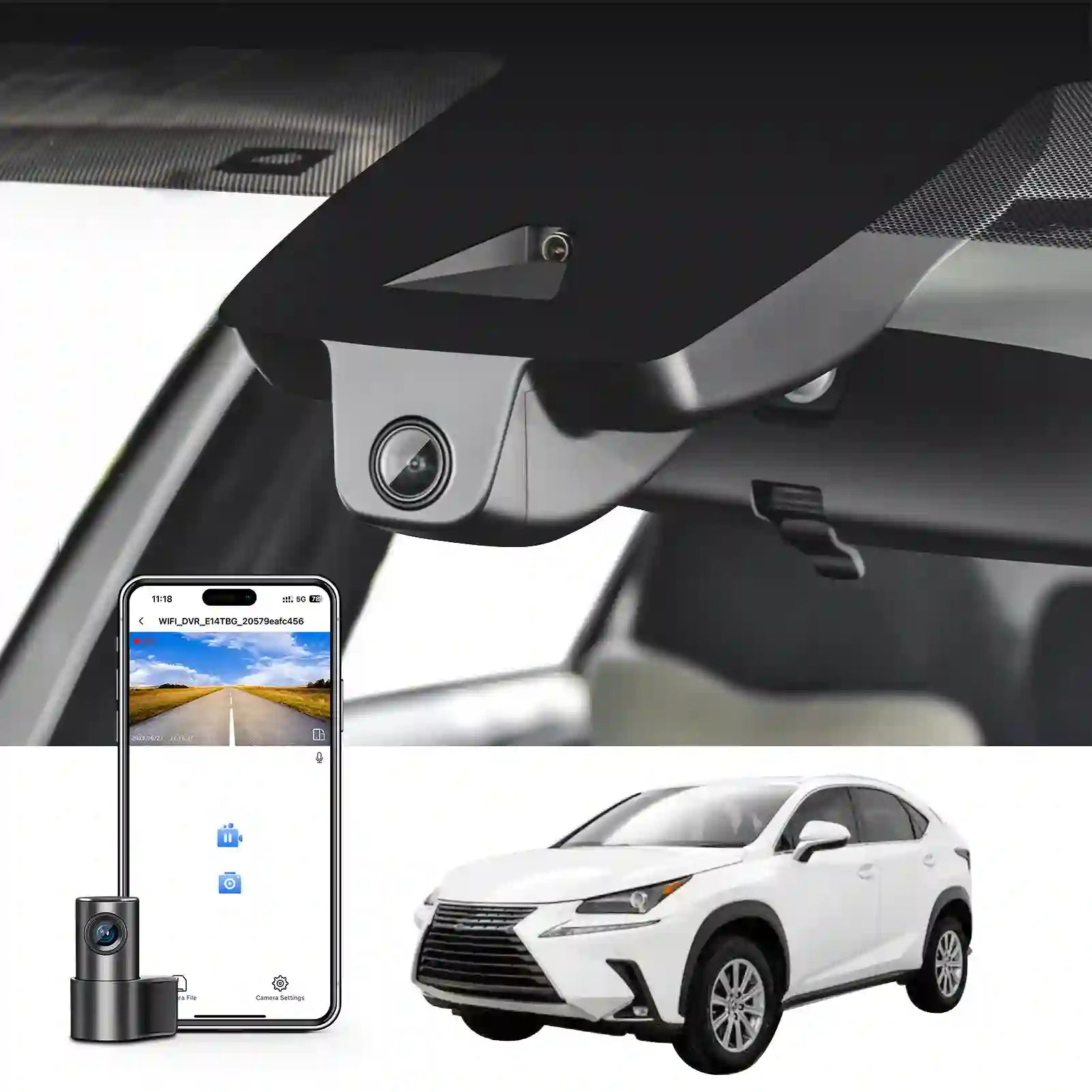 Lexus NX Model B dual dash camera 