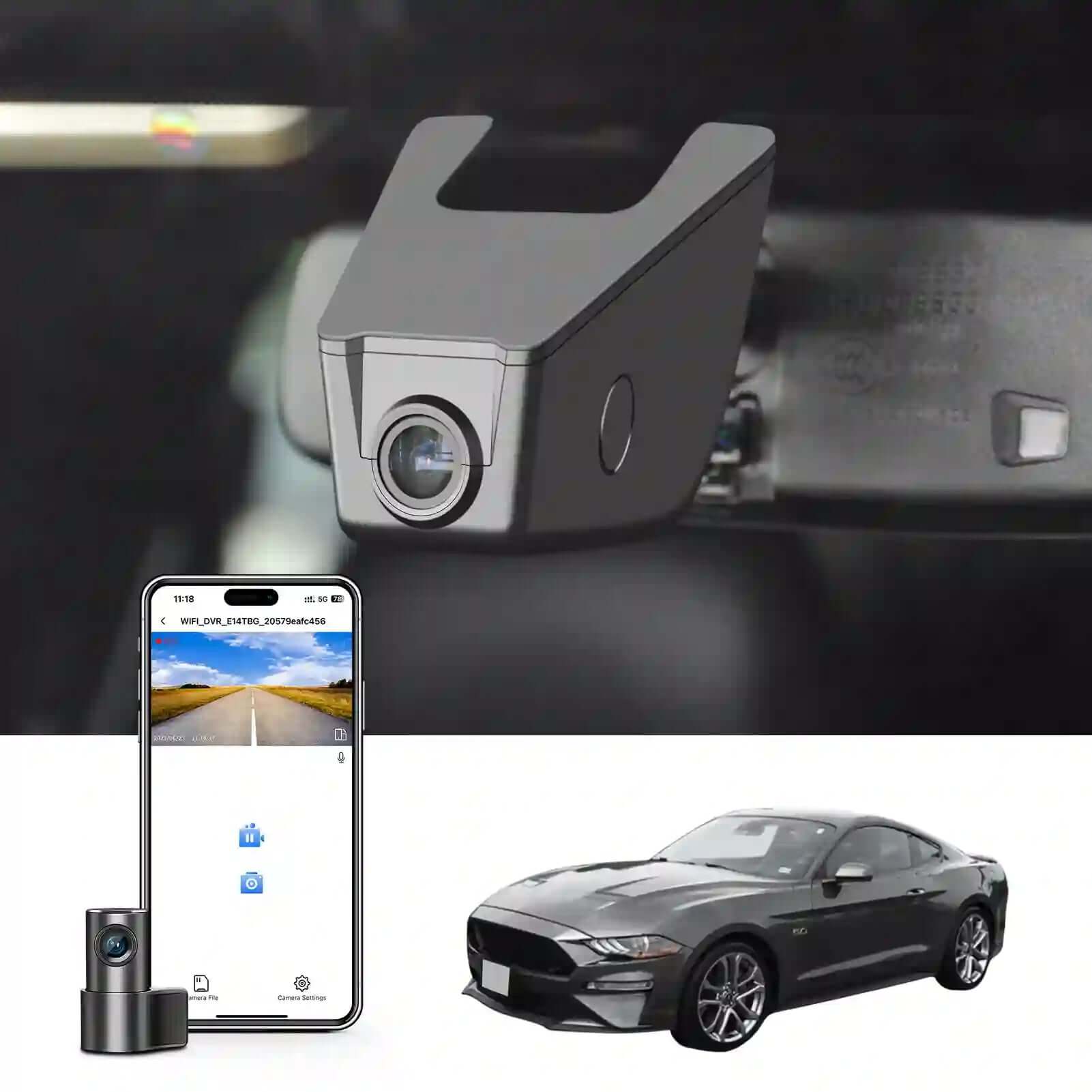 Mastang model B  dual dash cam 