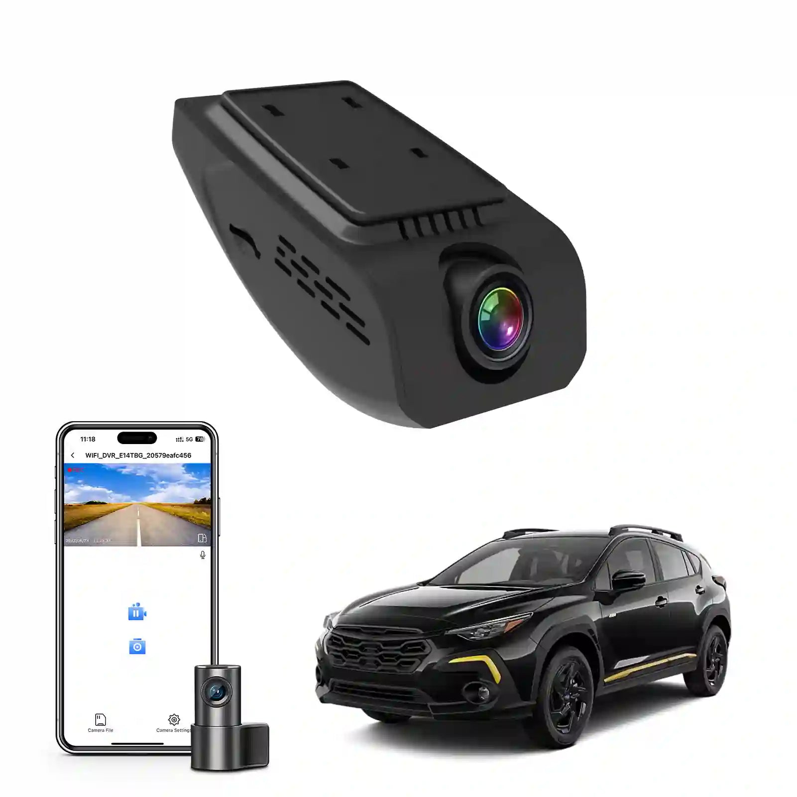 subaro crossstrek model B dash cam dual 4k 