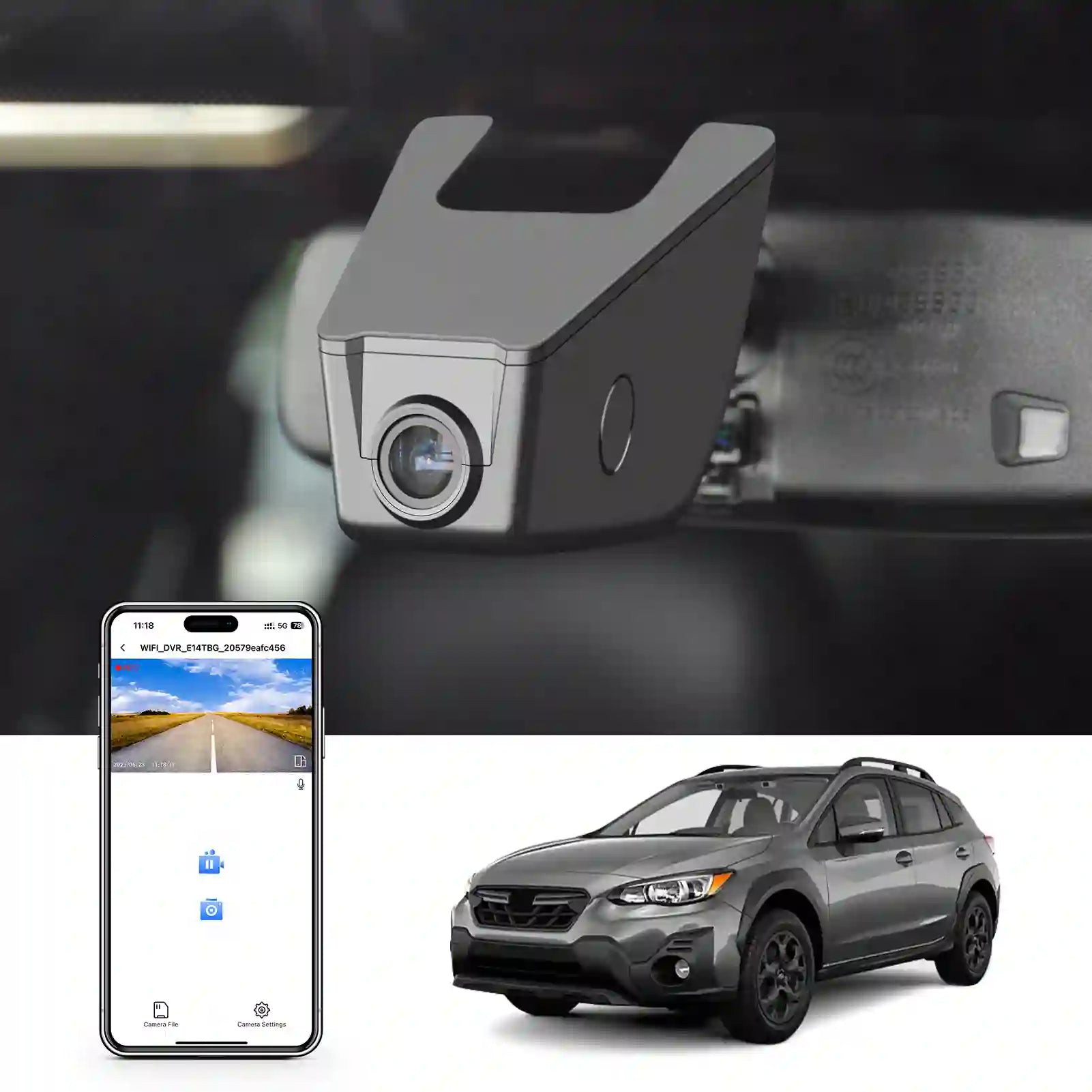 subaru cross treak digital dash camera 