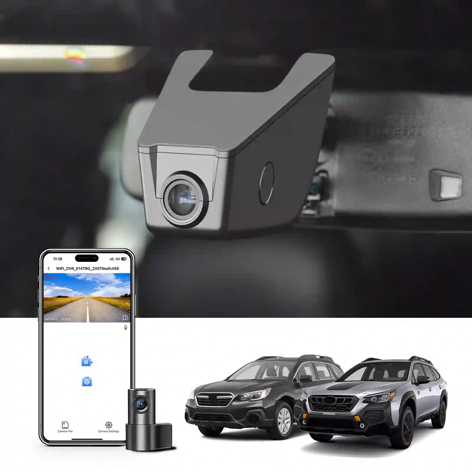 Subaru Outback 4k  dual dash camera 