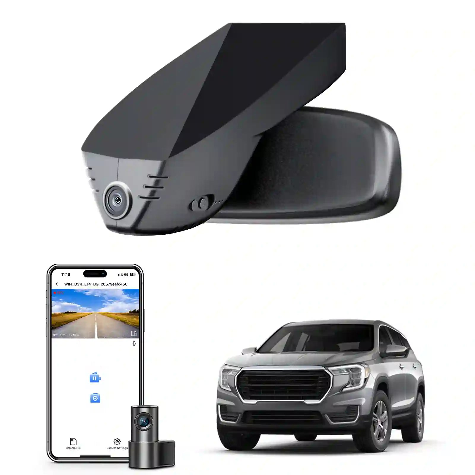 GMC Terrain dual dash camera By Mangoal tech dash camera