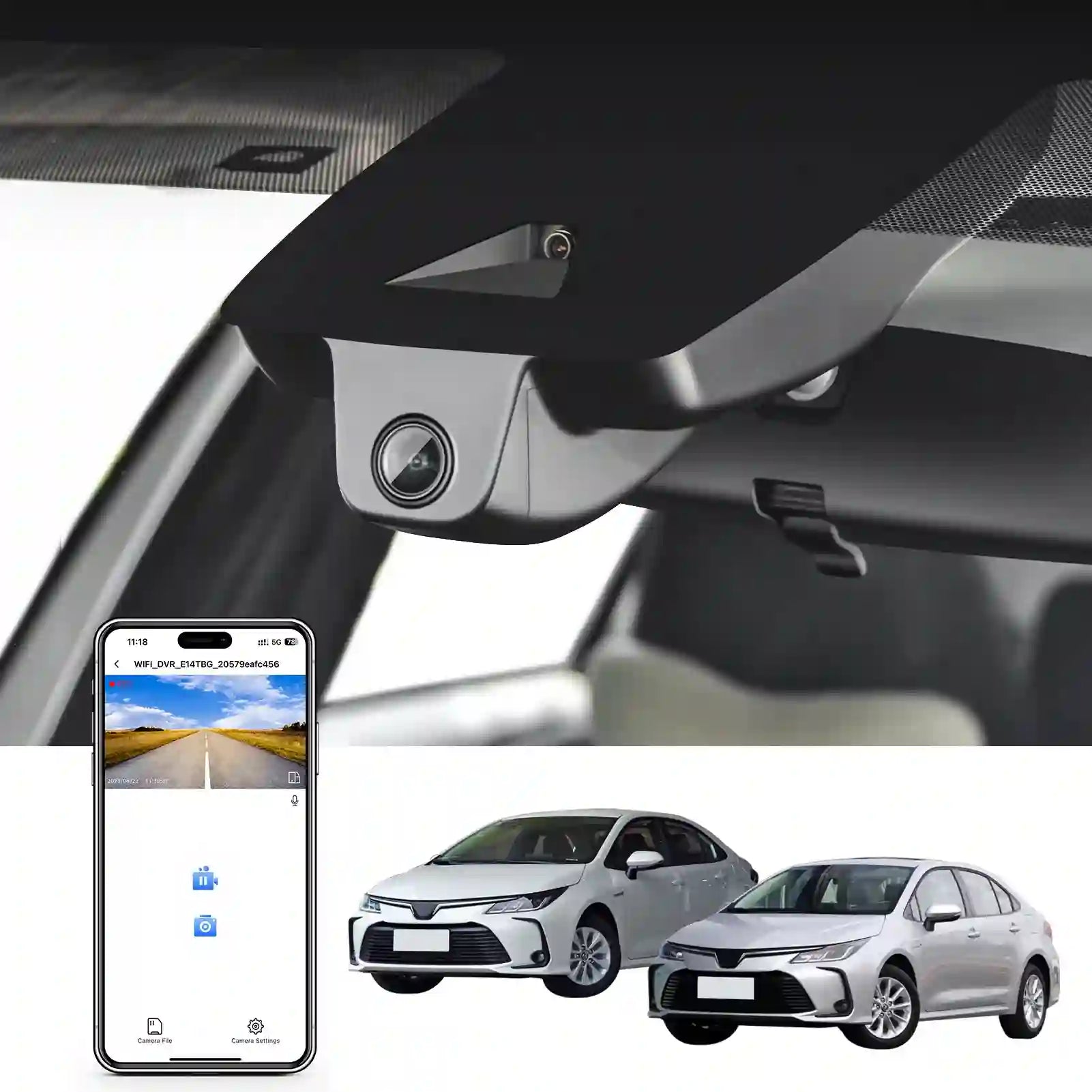 Toyota Corolla Model B dash camera 