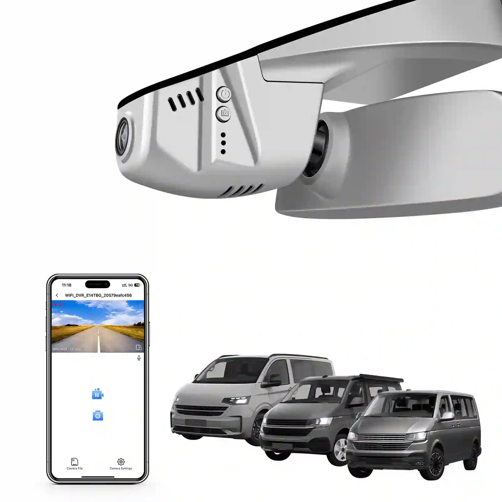 Car dashboard camera by mangoal tech for VW T6_T6.1_
