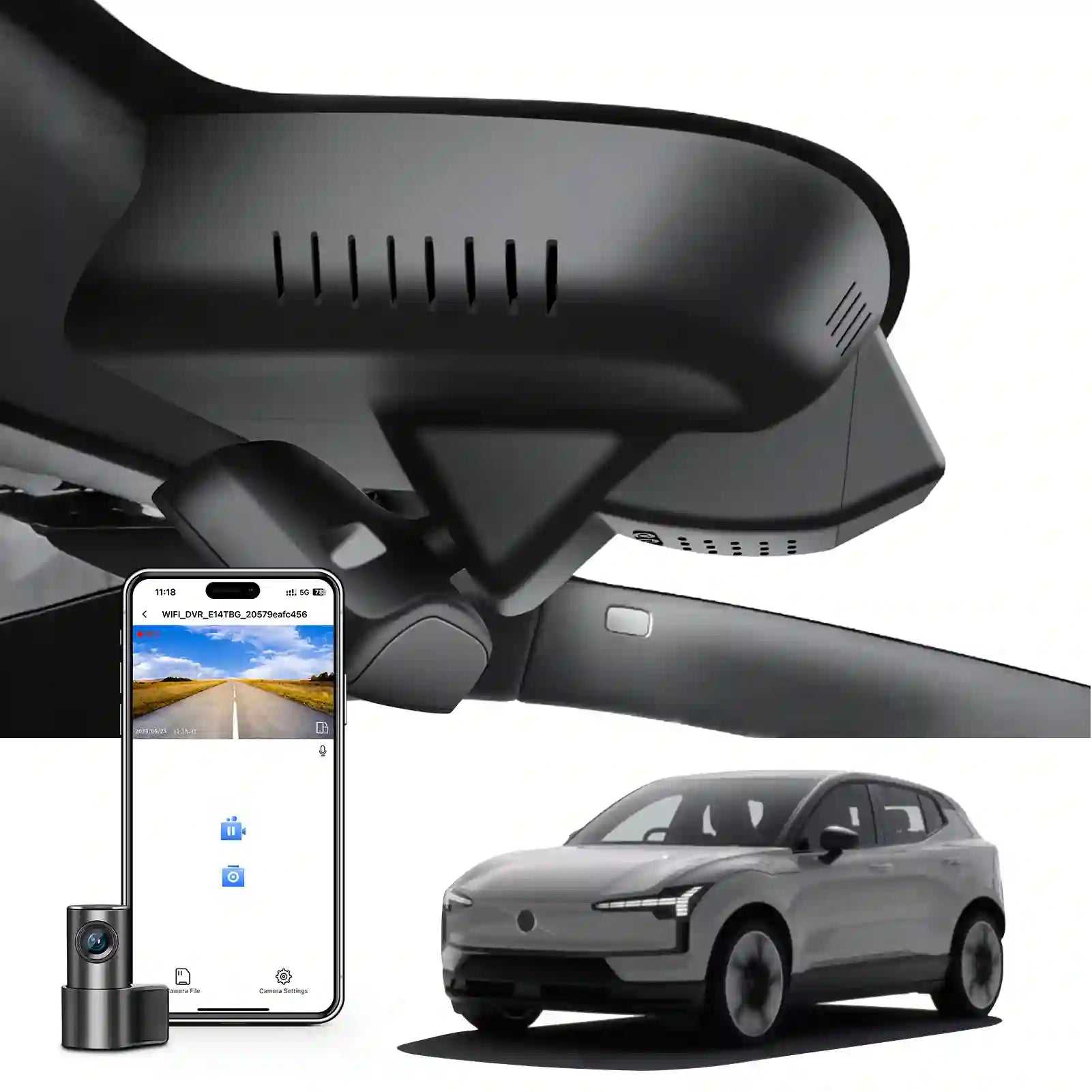 Volvo EX30 4k dual dash camera 