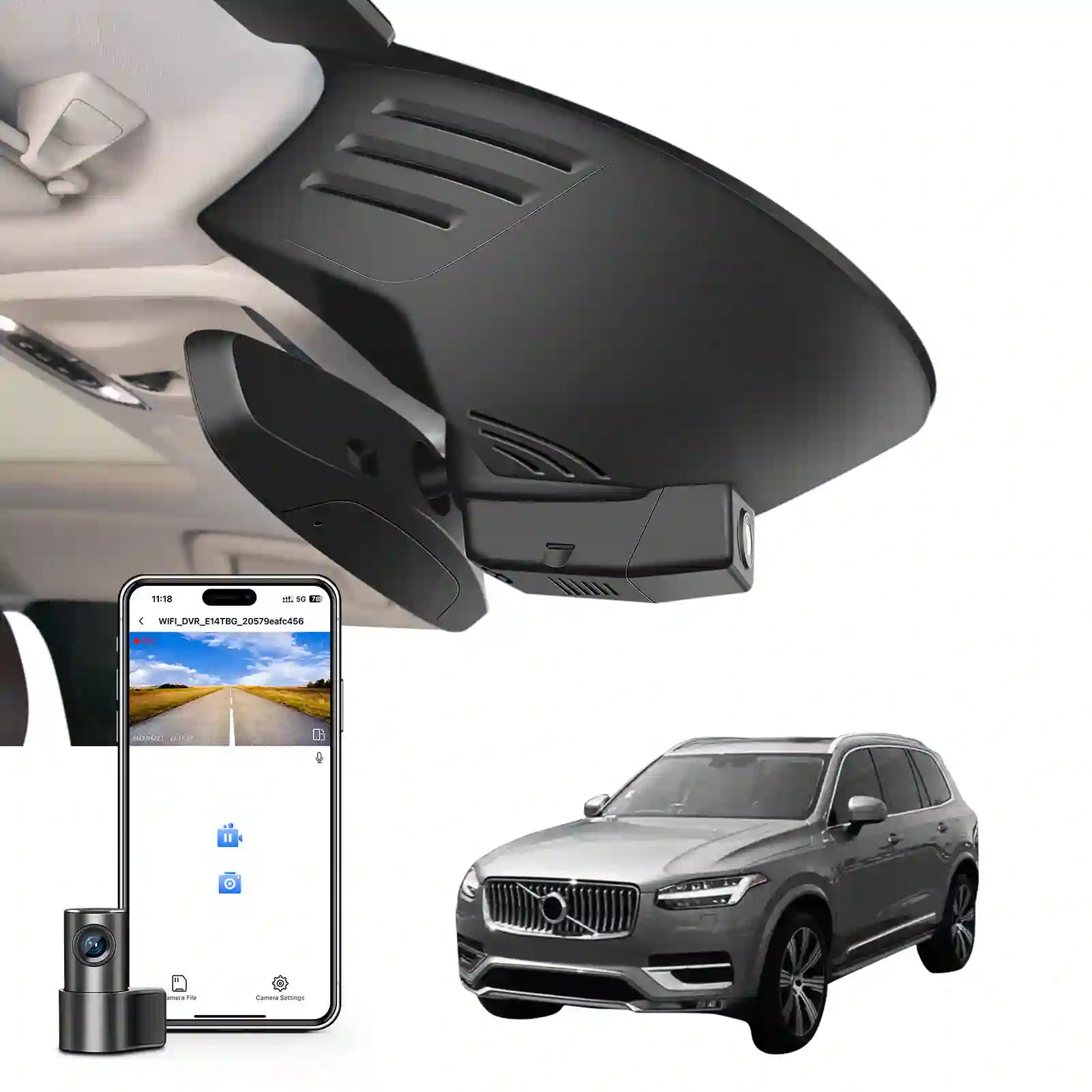 volvo XC90 model A dash camera 