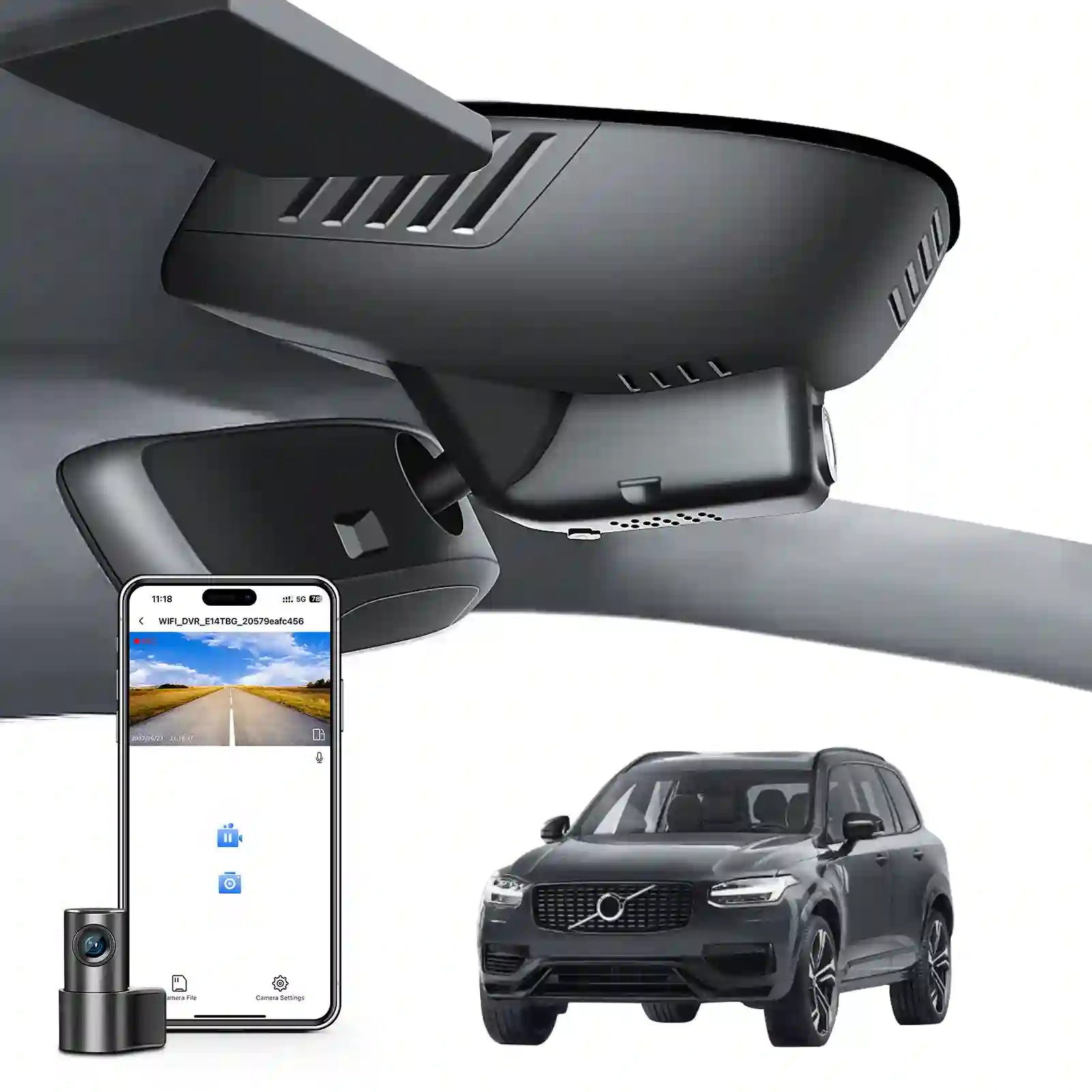Volvo xc-90 dual dash cam model-B