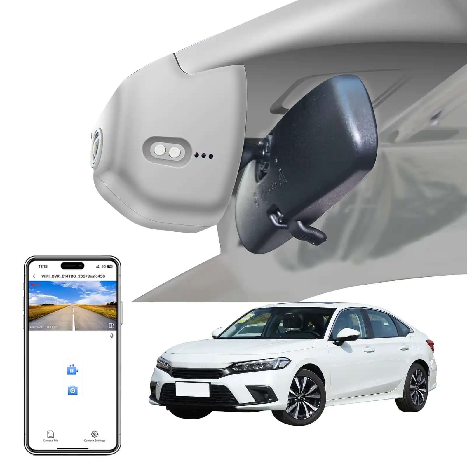 Honda Civic dash cam