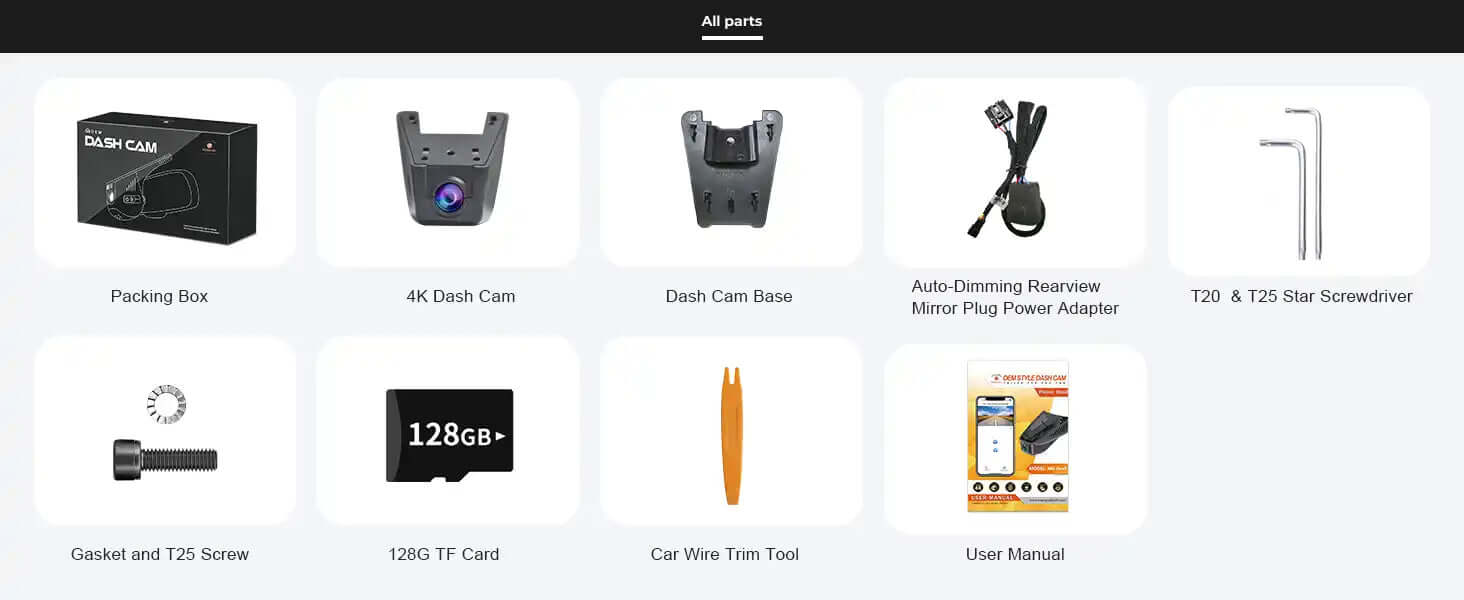 mangoal tech dash camera accessories 