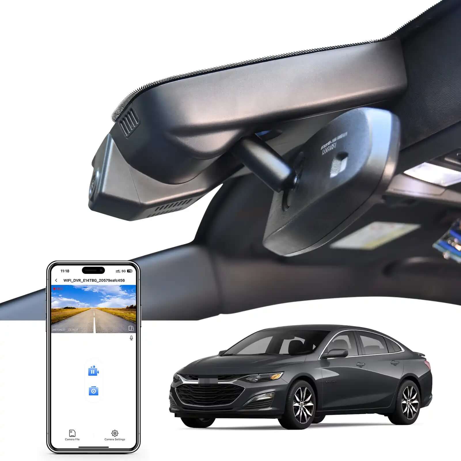 Chevy Malibu dash cam 