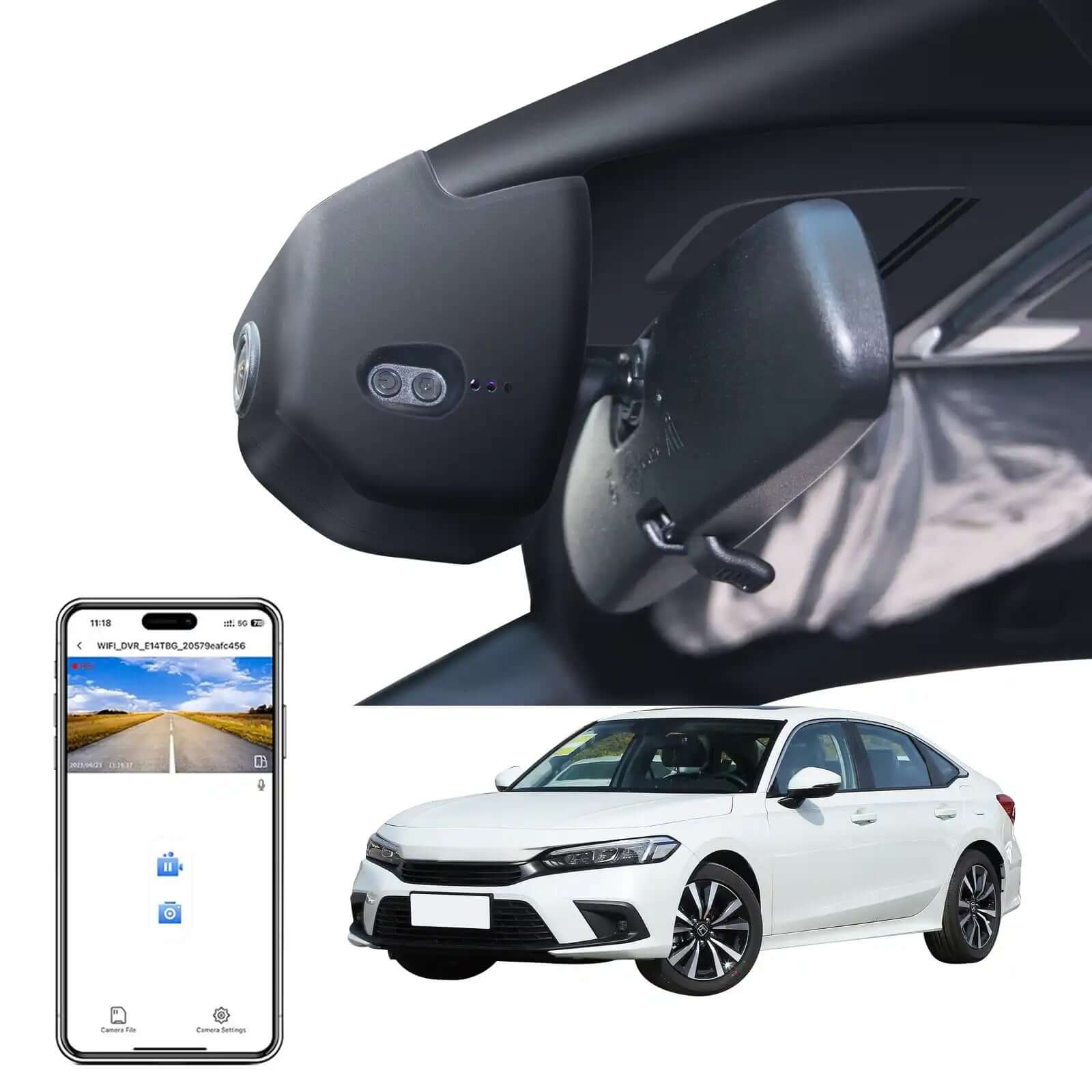 Honda Civic dash cam