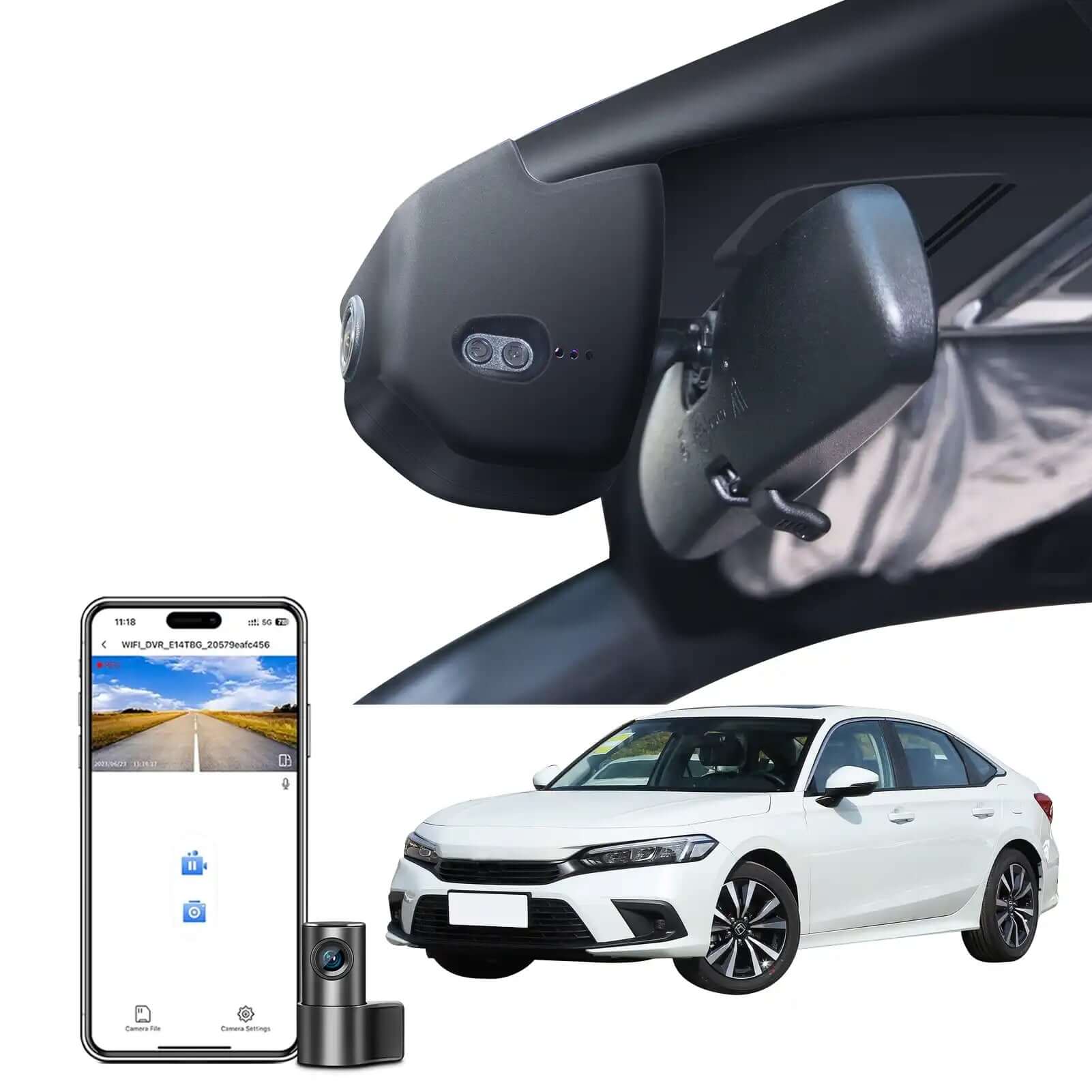 Honda Civic dash cam