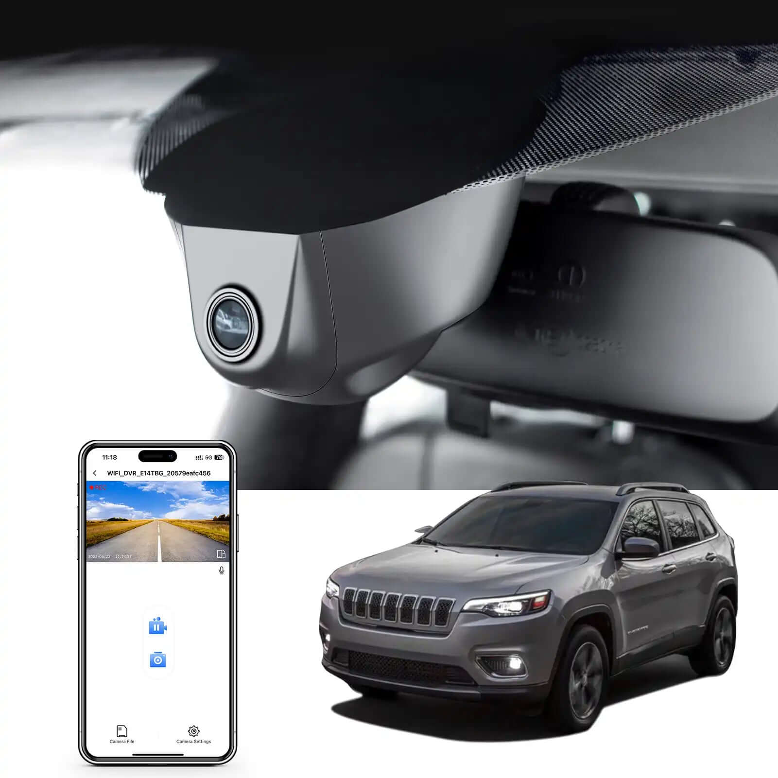 Jeep Gen Cherokee dash cam