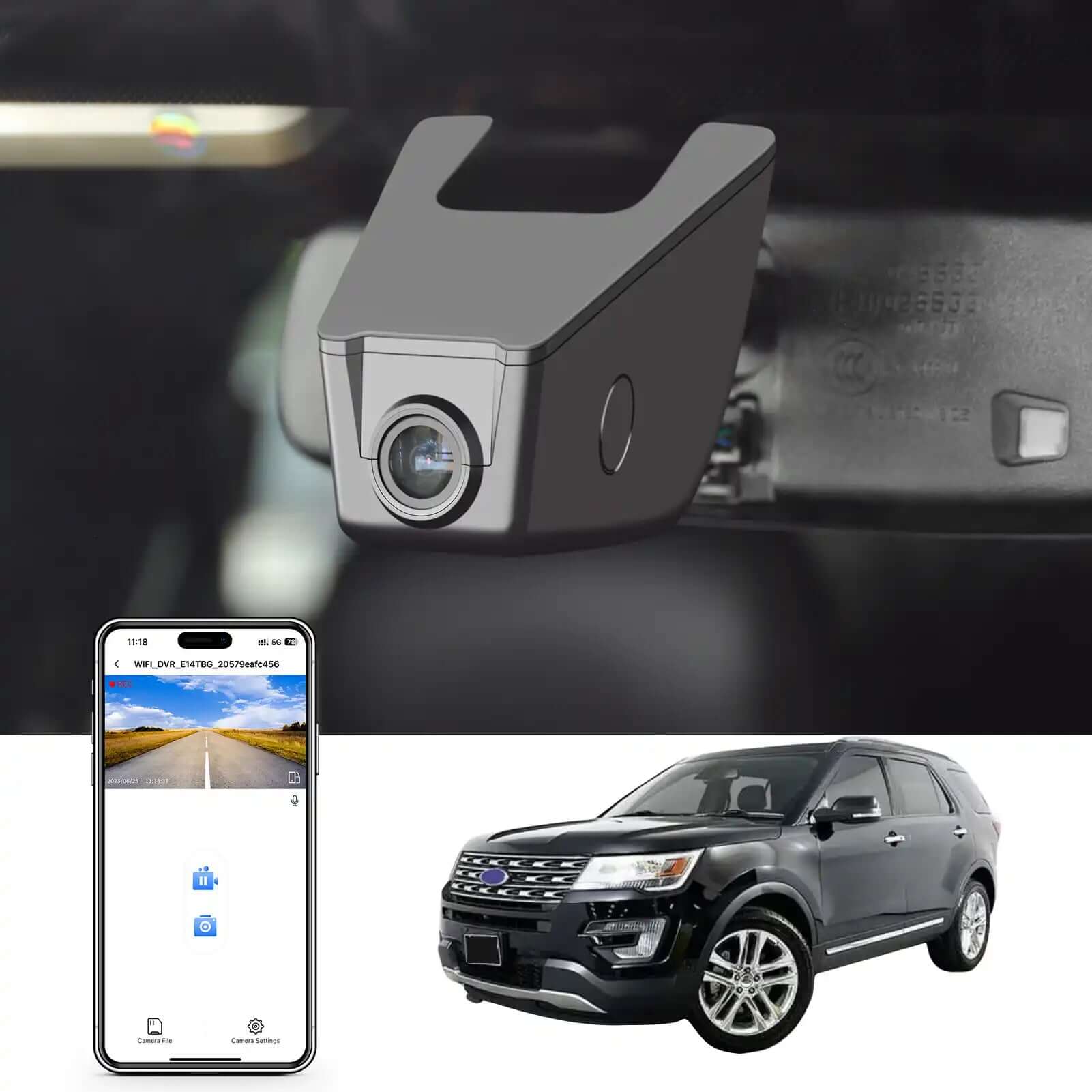 Ford Explorer dash cam