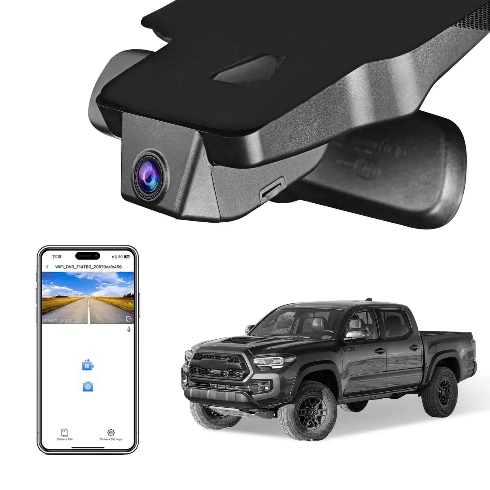 toyota tacoma single dashcam 