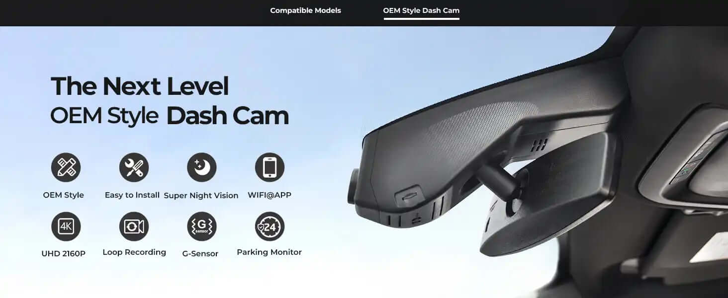 mangoal tech GMC sierra OEM style dash camera features 