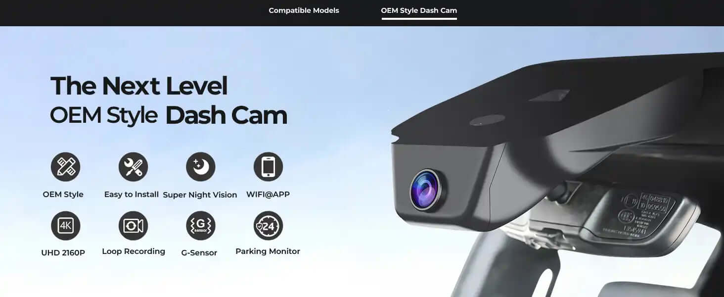 GMC Yukon OEM style dash camera appearance 