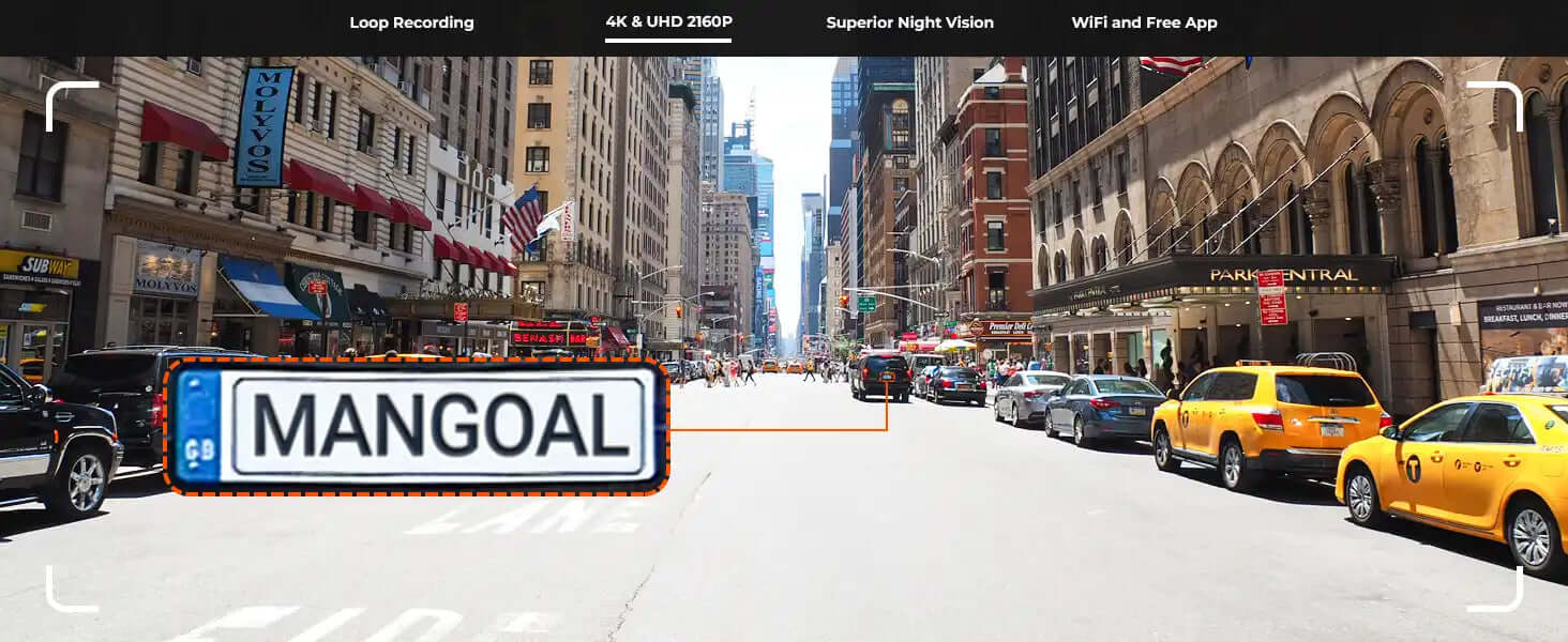 Ford Explorer font 4k dash camera live view 