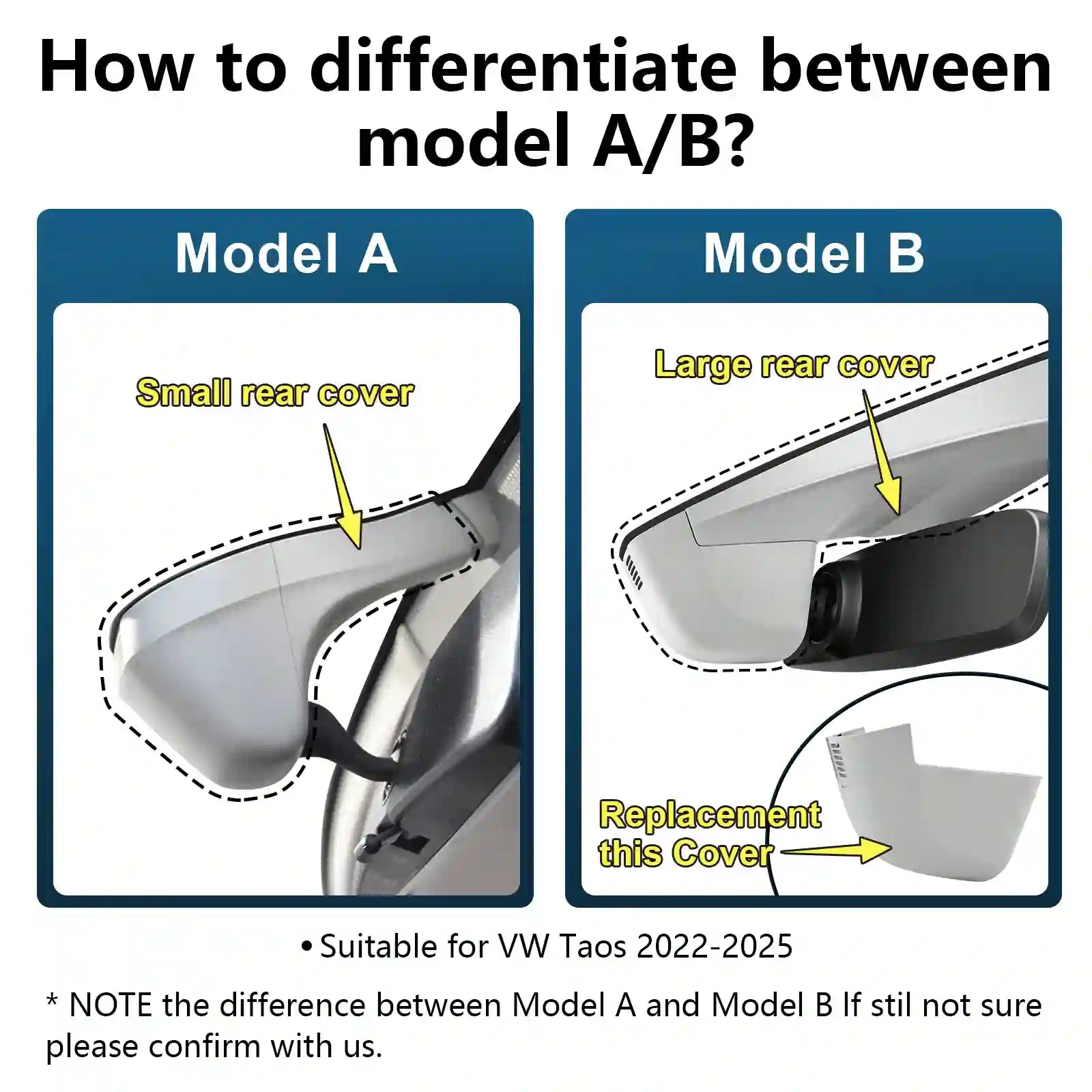 Front 4K & Rear 1080p Dash Cam for Volkswagen Taos 2022 2023 2024 2025 S SE SEL(Model A Gray), UHD 2160P Video, App & WiFi, Loop Recording, Easy to Install, GPS, 128GB Card