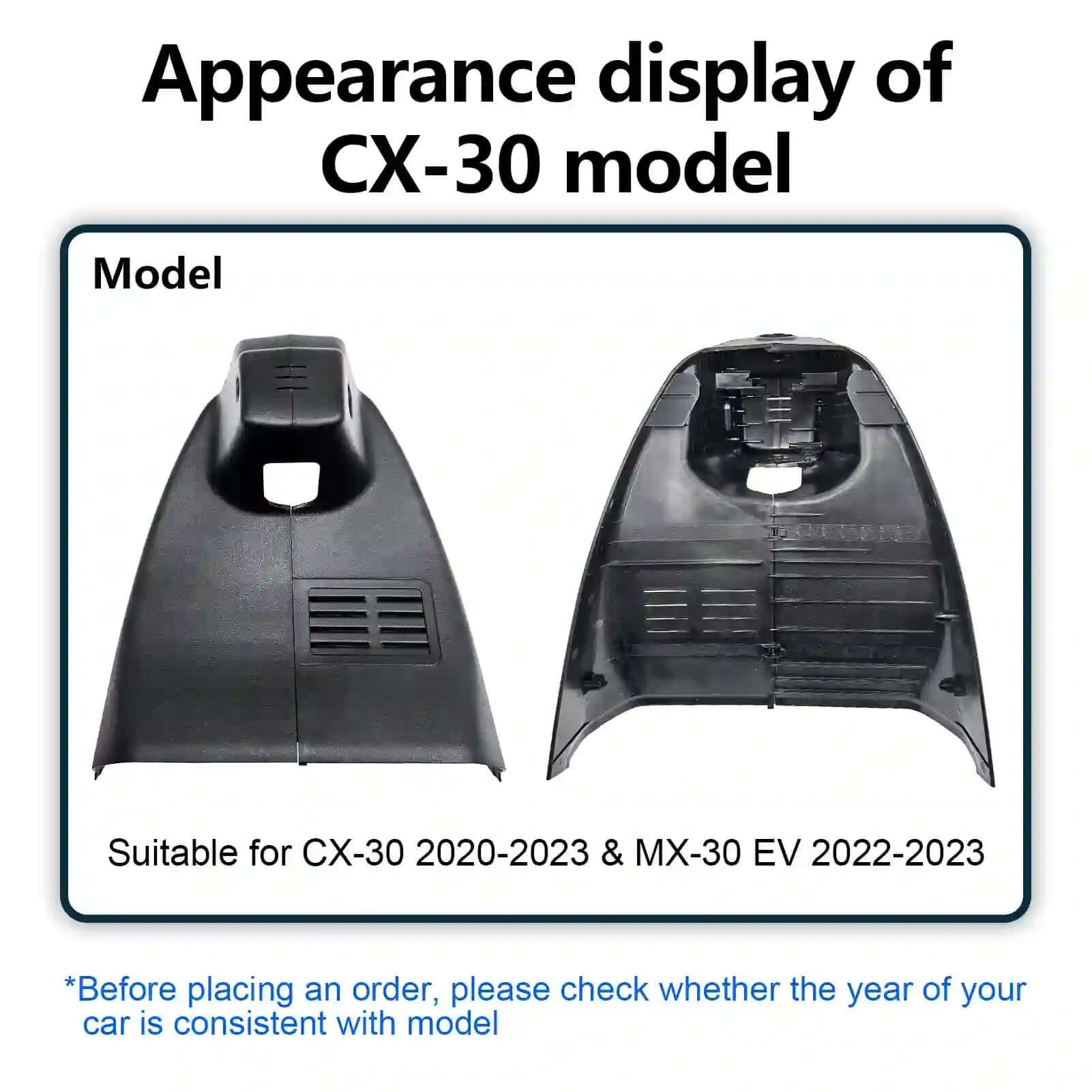 Mazda CX-30 dash cam apperance 