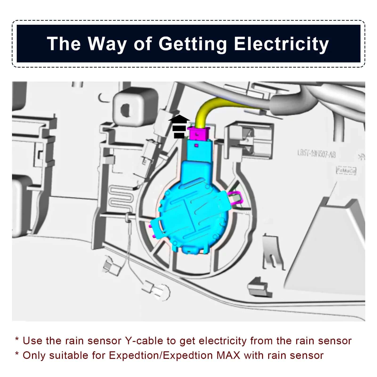 Ford Expedition/Expedition Max rain sensor guide by mangoal dash cam 