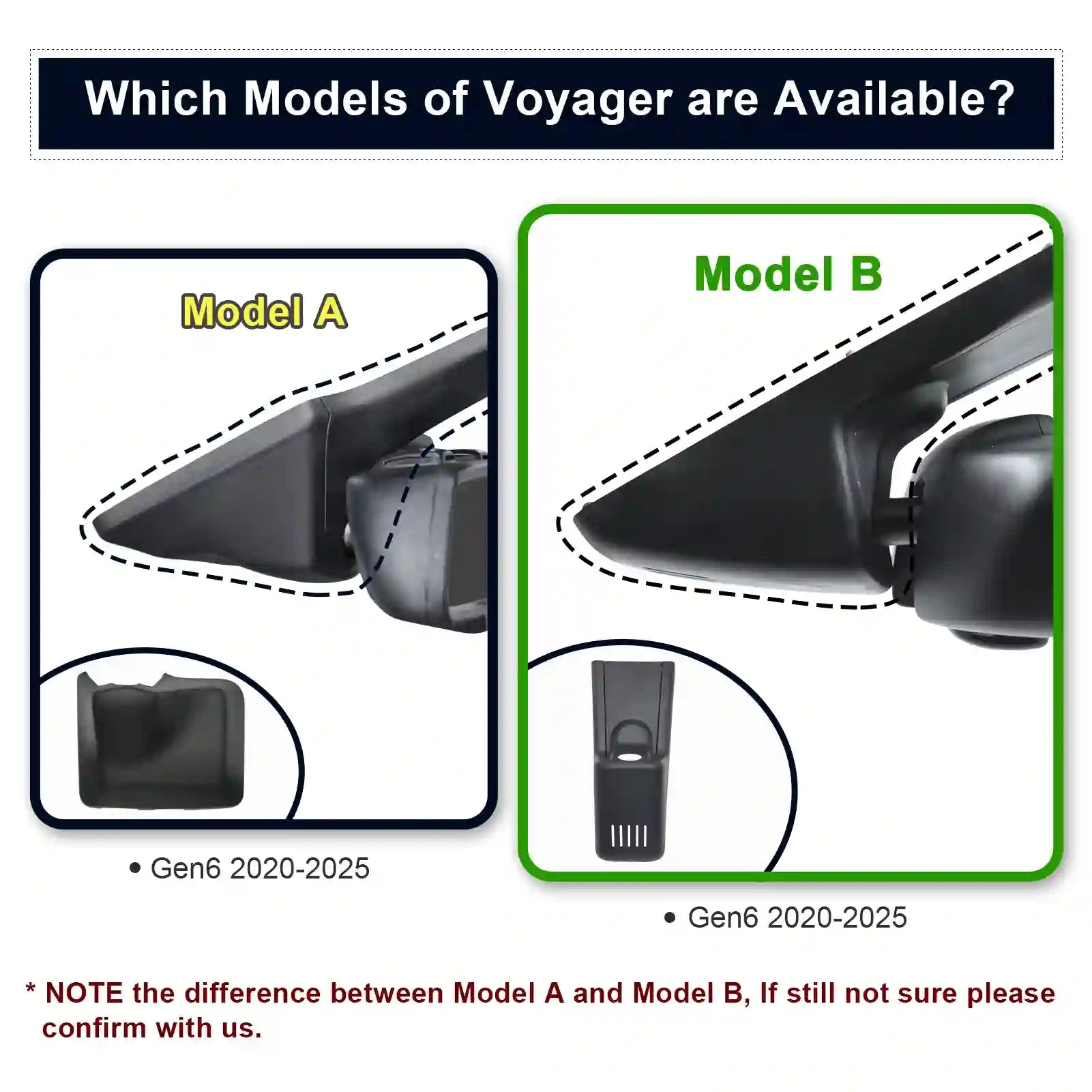 4K Dash Cam Custom fit for Chrysler Voyager Gen6 2020 2021 2022 2023 2024 2025 (Model B), L LX LXI, Integrated OEM Look, UHD 2160P Video, App & WiFi, 64GB Card