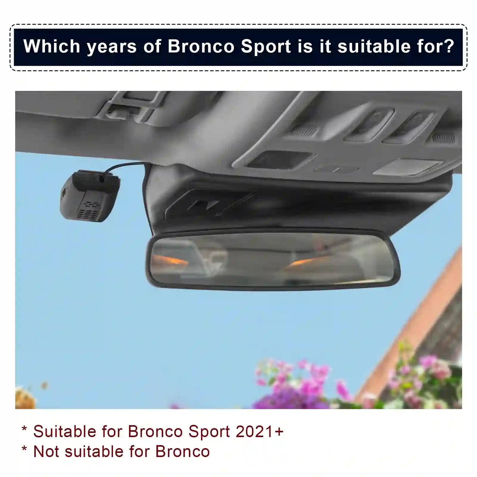 Ford bronco sport dash camera 