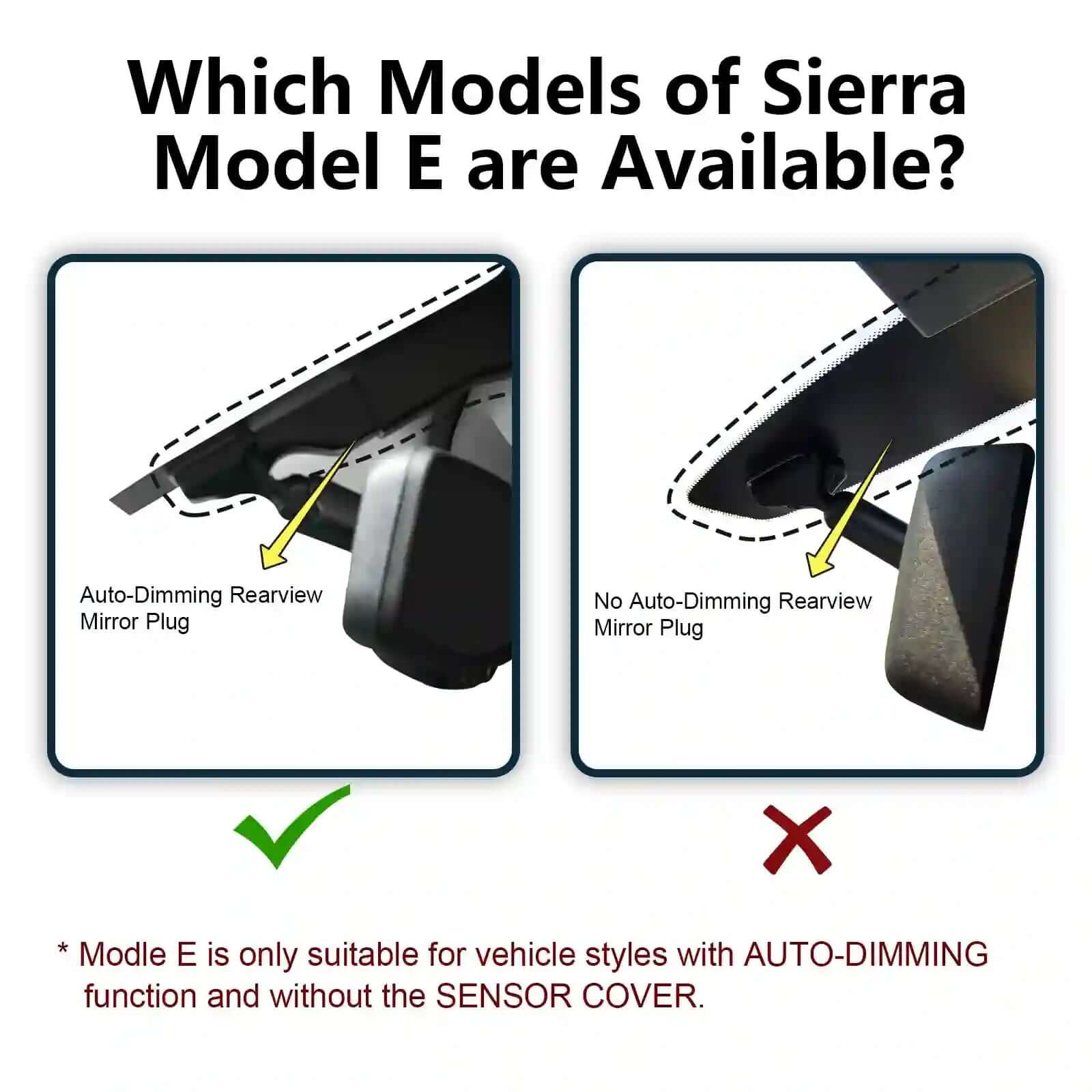 GMC sierra dash cam model-E 