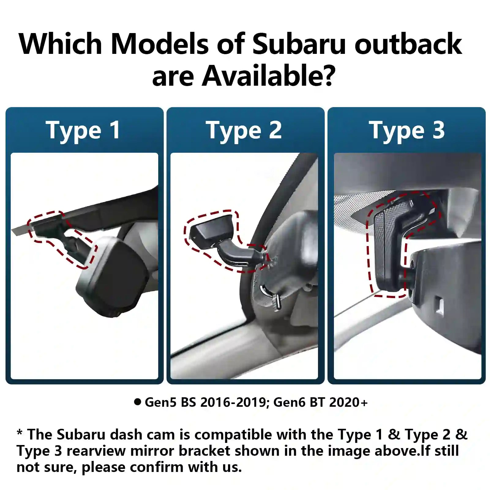 Subaru Outback dashcamera 