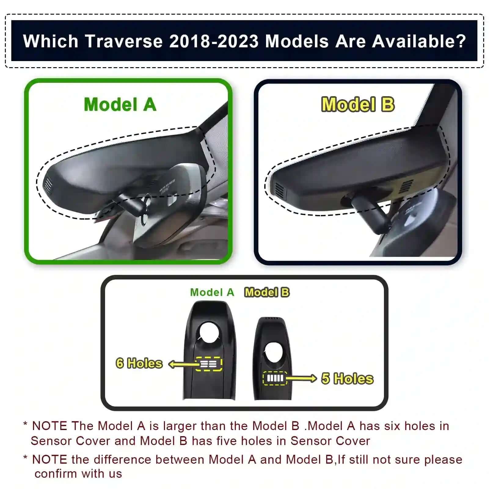 Chevy Traverse dash cam appearance 
