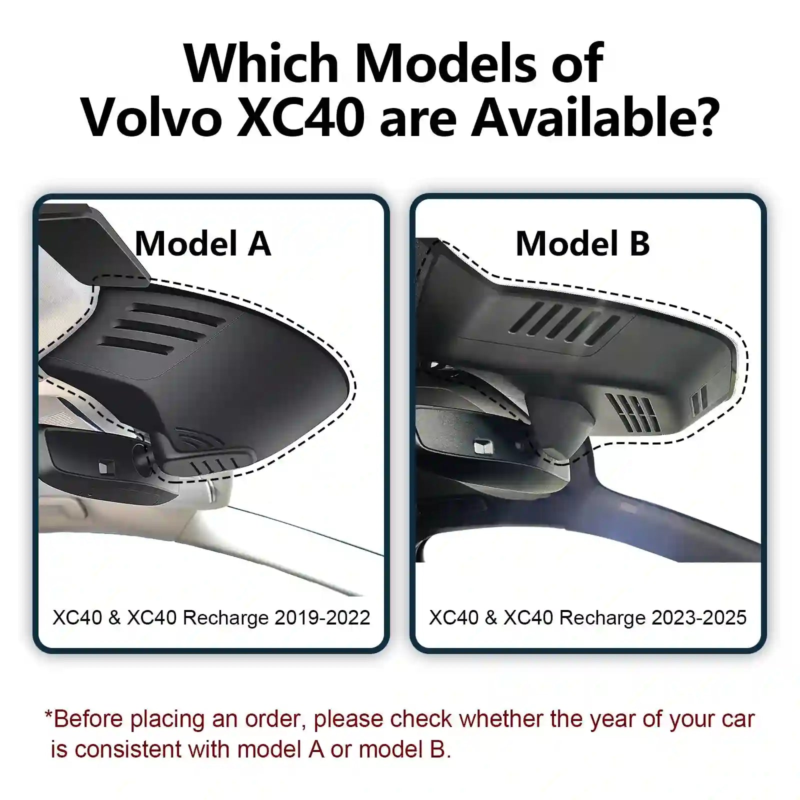 volvo xc40 OEM style dash camera