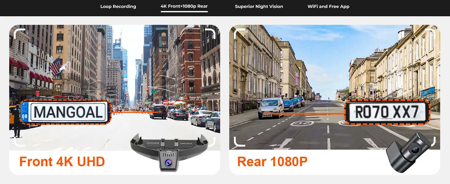 cadillac escalade dual dash camera view 