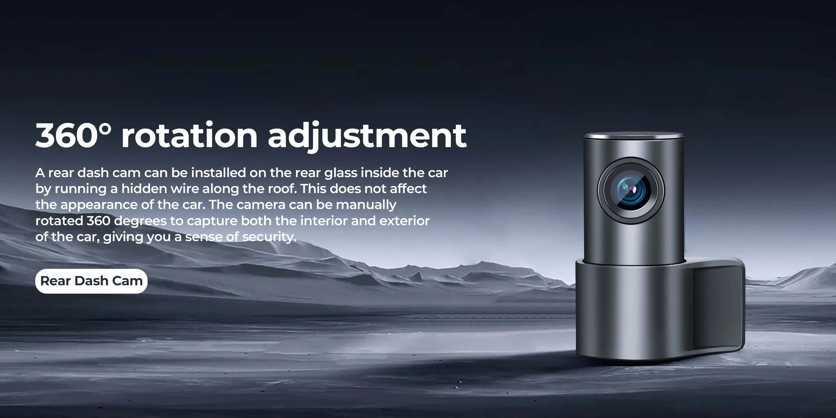 360 degree Rotation adjustment rear view vehicle camera 